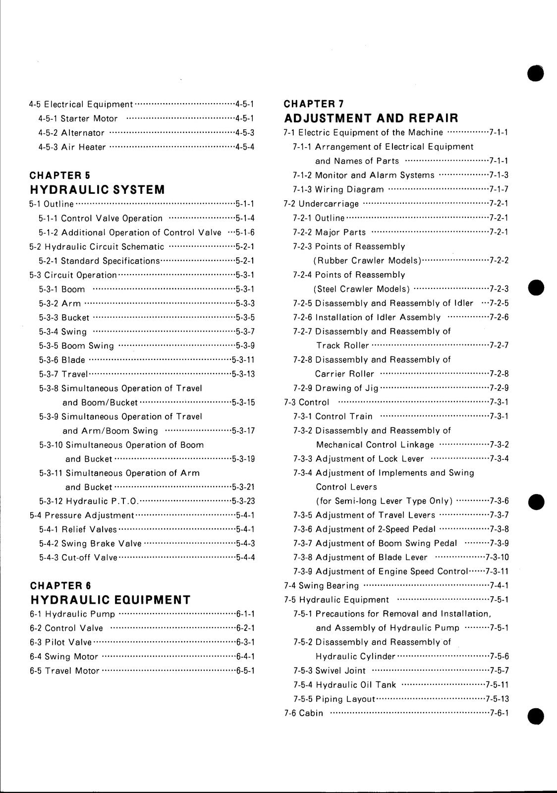 YANMAR B37V Excavator Service Manual - BOUND - COVERS - XL FOLDOUT PAGES