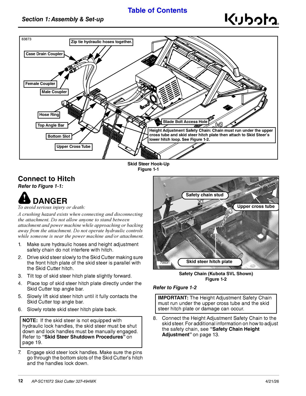 LAND PRIDE SC110 Series Skid Cutter Operators Manual - WIRE BOUND - TOUGH COVERS