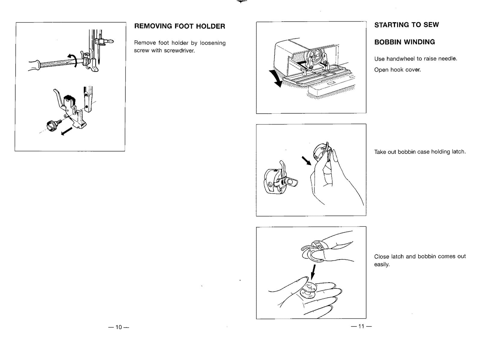 SINGER 1014 Instruction Manual - STEEL WIRE BOUND - PROTECTIVE COVERS