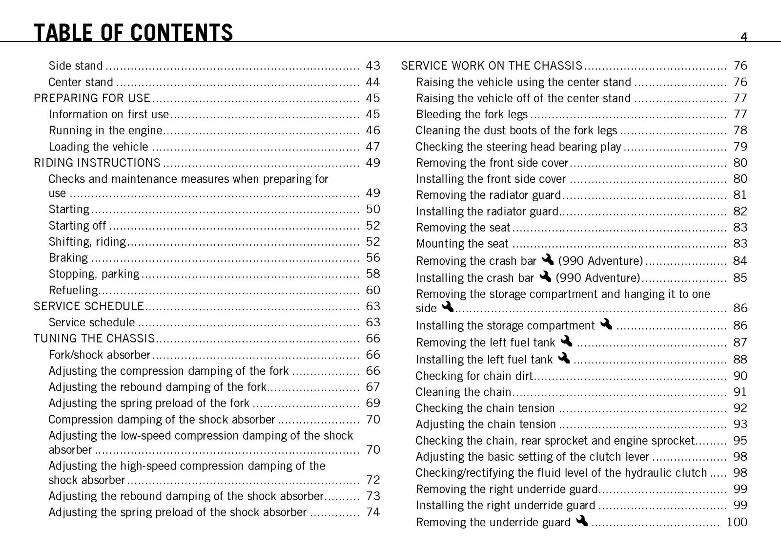 KTM 990 Adventure 990 Adventure R Owners Manual 2012 - WIRE BOUND - TOUGH COVERS