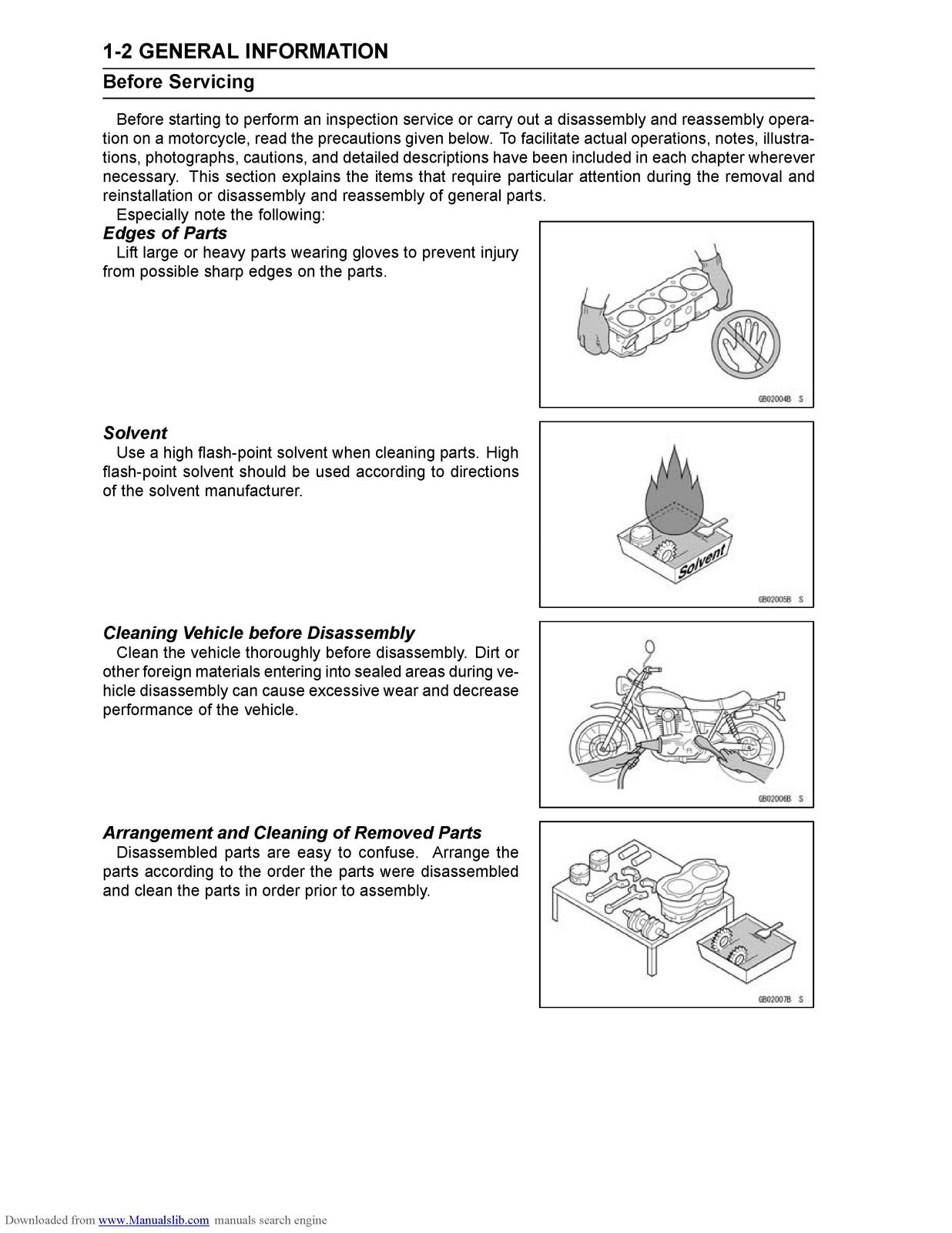 KAWASAKI KX85 KX85-II KX100 Motorcycle Service Manual 2014 - WIRE BOUND - COVERS