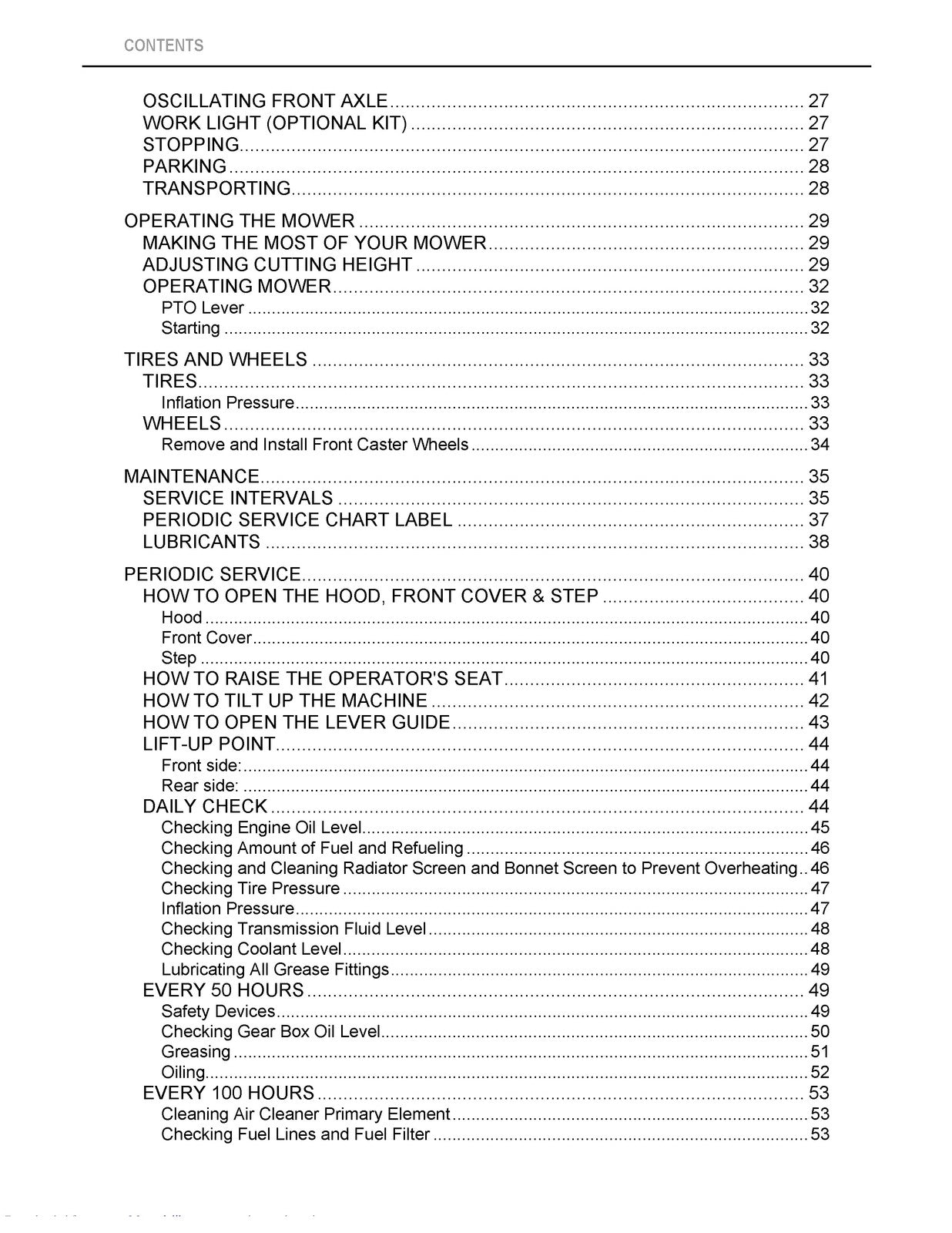 KUBOTA ZD321 ZD323 ZD326 ZD331 Operators & Service Manual BUNDLE - WIRE BOUND