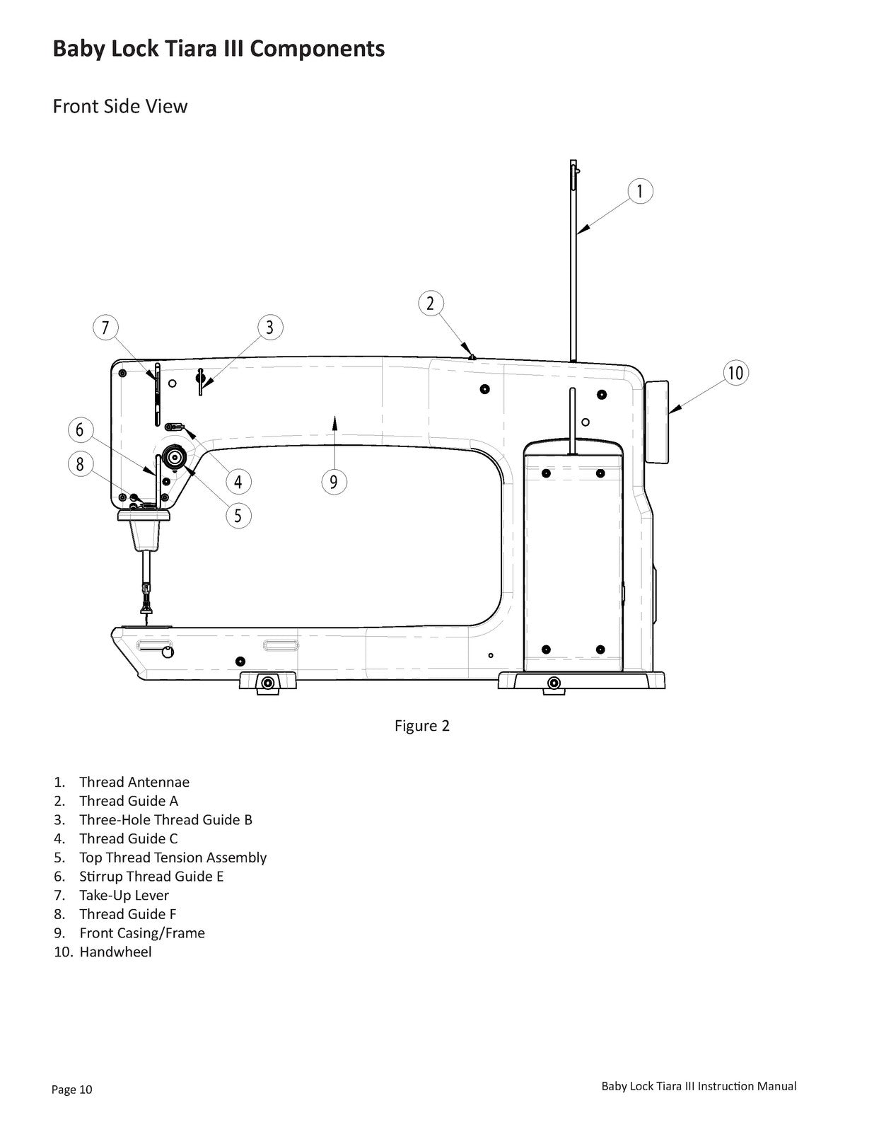 BABY LOCK Tiara III BLTR16-3 Quilting Machine Instruction Manual - WIRE BOUND