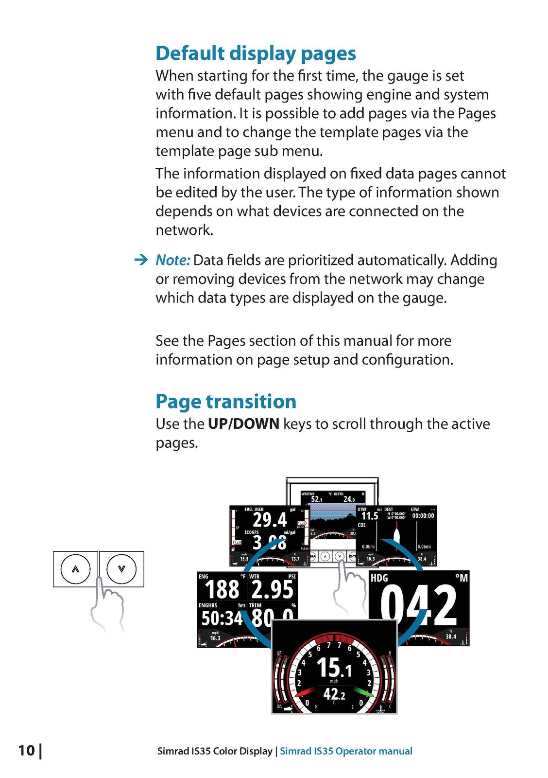 SIMRAD IS35 Color Display Operators Manual - STEEL WIRE BOUND - TOUGH COVERS