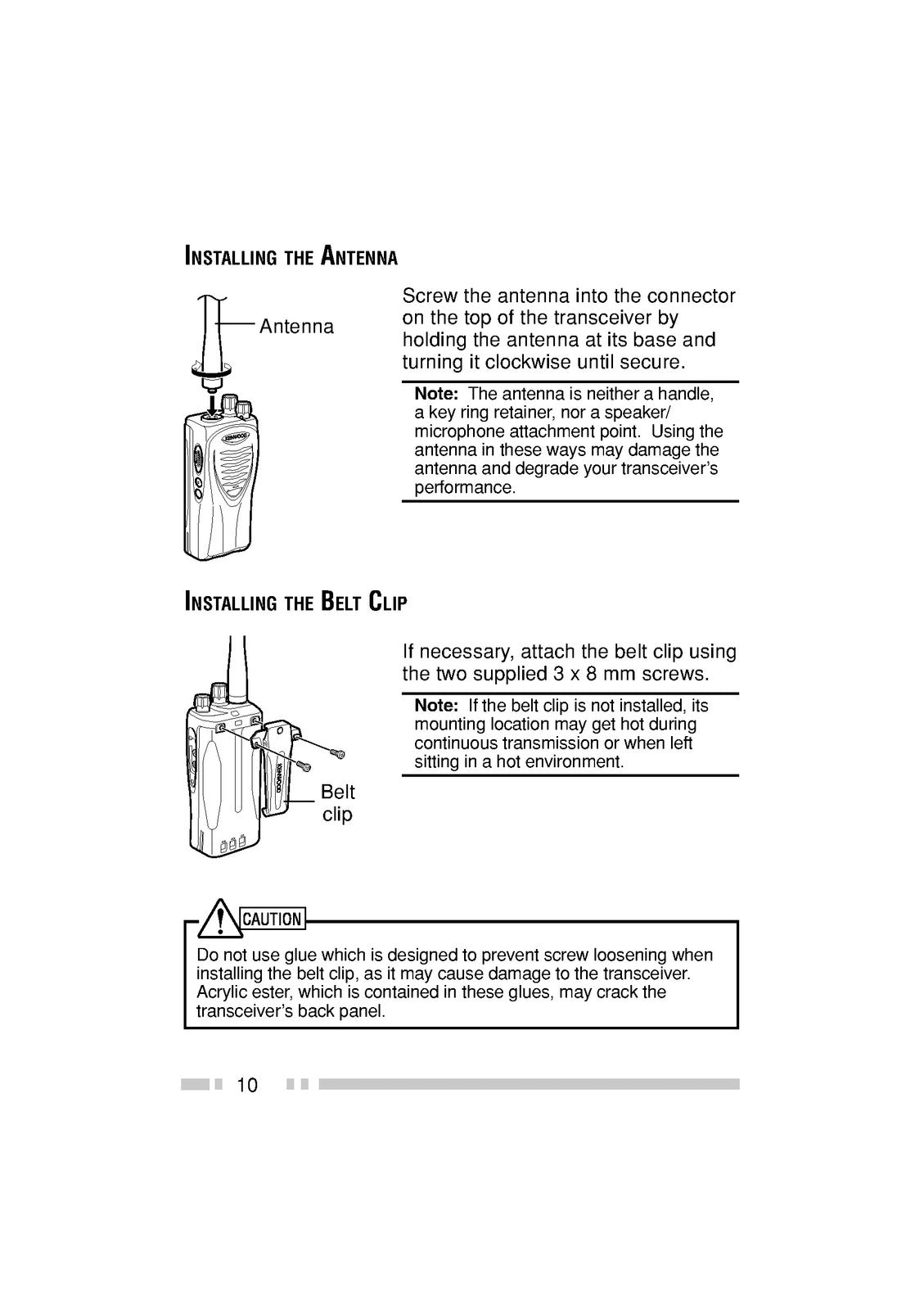 KENWOOD TK-2202L TK-3202L FM Transceiver Instruction Manual - WIRE BOUND