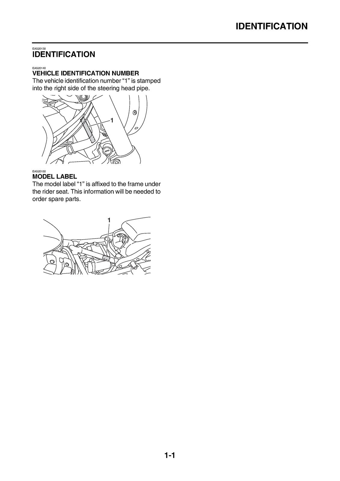 YAMAHA XVS950CU XVS950CUE Bolt Motorcycle Service Manual 2014, FOLDOUTS