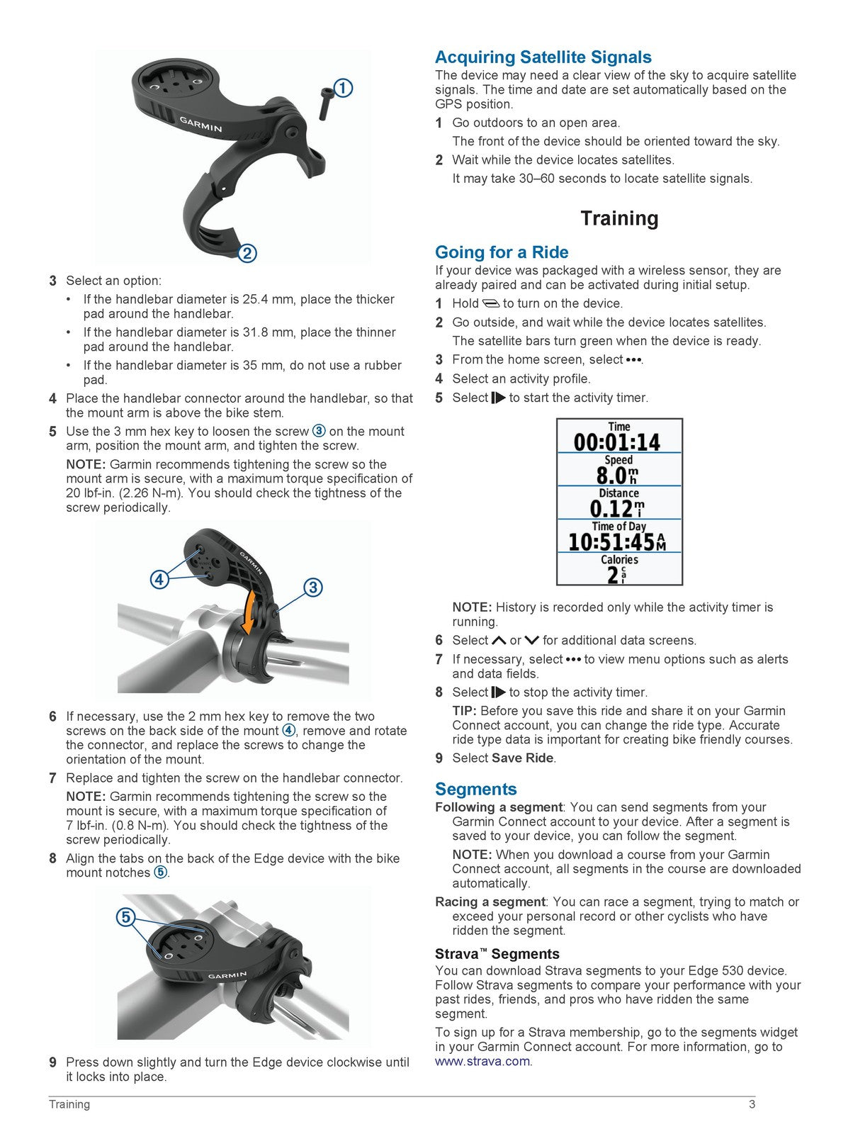 GARMIN Edge 530 Owners Manual - STEEL WIRE BOUND - PROTECTIVE COVERS
