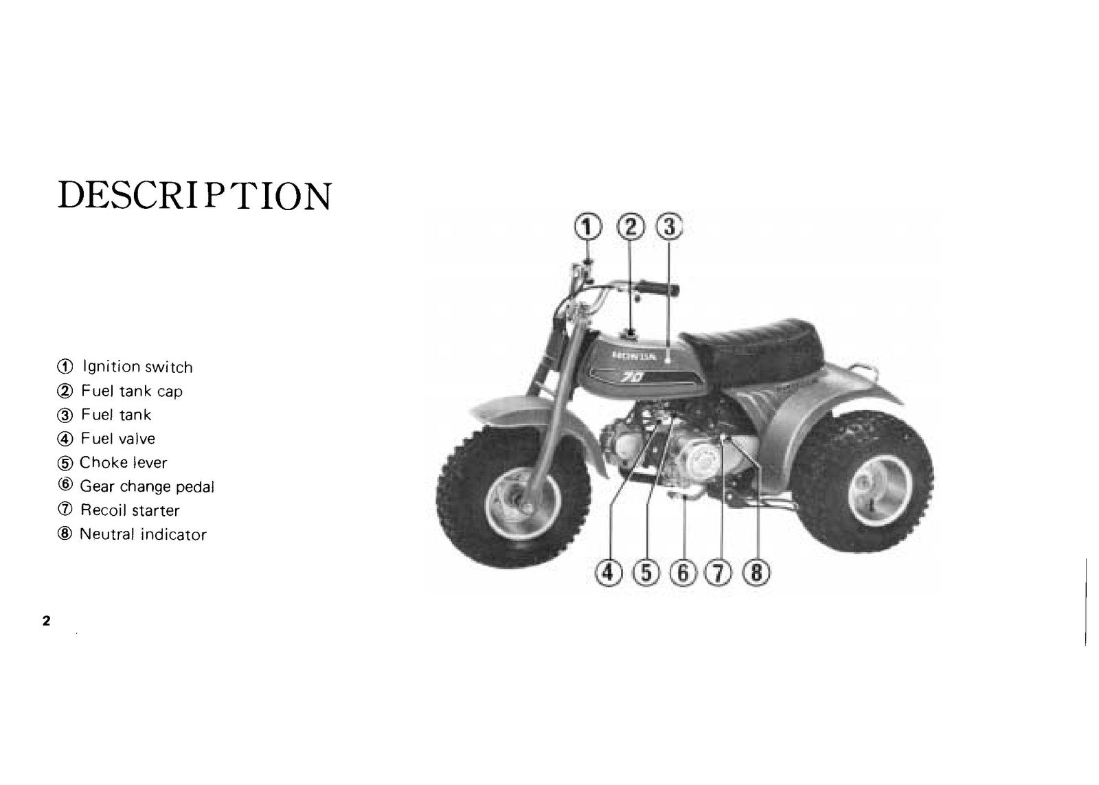 HONDA ATC70 All-Terrain Cycle Owners Manual 1982 - WIRE BOUND - TOUGH COVERS