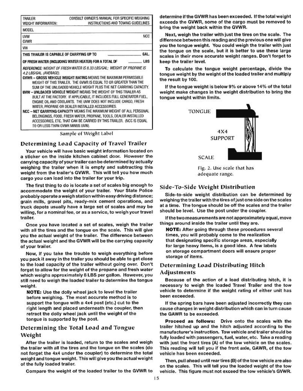 STARCRAFT 2007 Travel Trailers And Fifth Wheels Owners Manual - WIRE BOUND