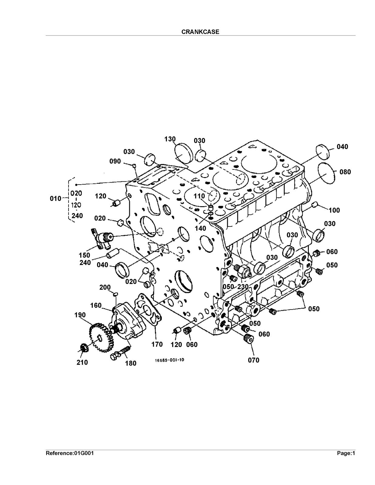 KUBOTA G1900S Parts Manual - STEEL WIRE BOUND - PROTECTIVE COVERS