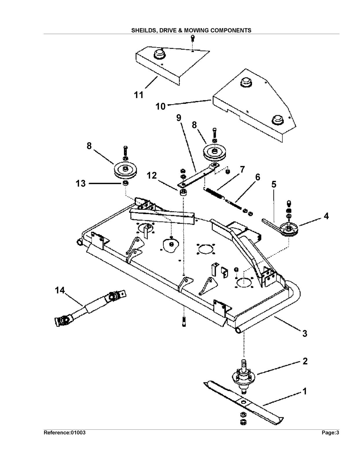 KUBOTA RC48R-F30 Parts Manual - STEEL WIRE BOUND - PROTECTIVE COVERS