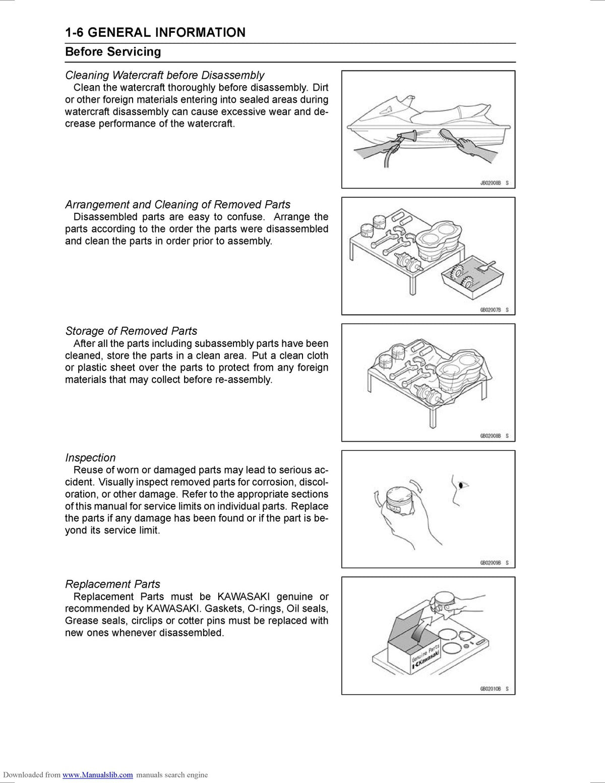 KAWASAKI STX-15F Jet Ski Watercraft Service Manual 2003 - WIRE BOUND - COVERS
