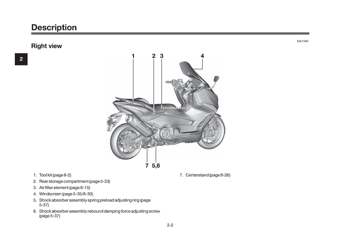 YAMAHA TMAX XP560 XP560D Motorcycle Owners Manual - WIRE BOUND - TOUGH COVERS