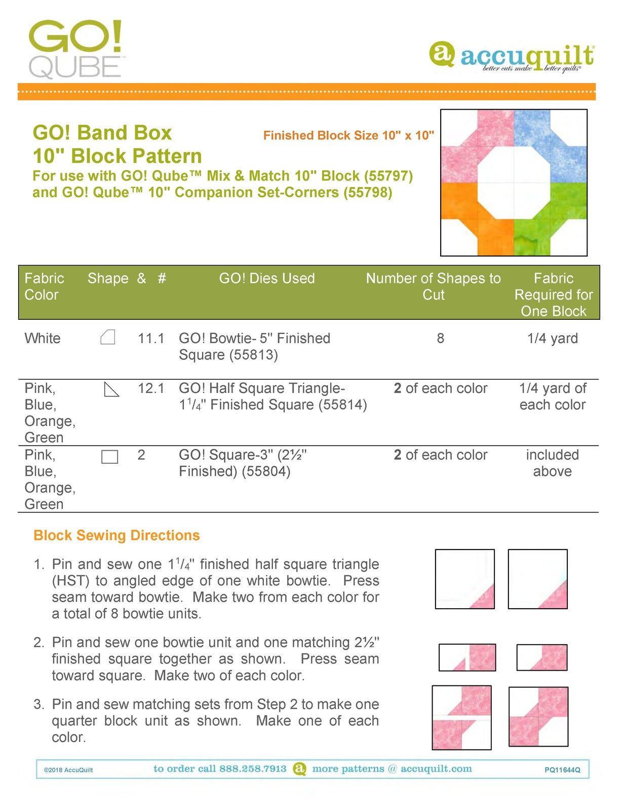 ACCUQUILT Go Qube 10" Corners - STEEL WIRE BOUND - PROTECTIVE COVERS