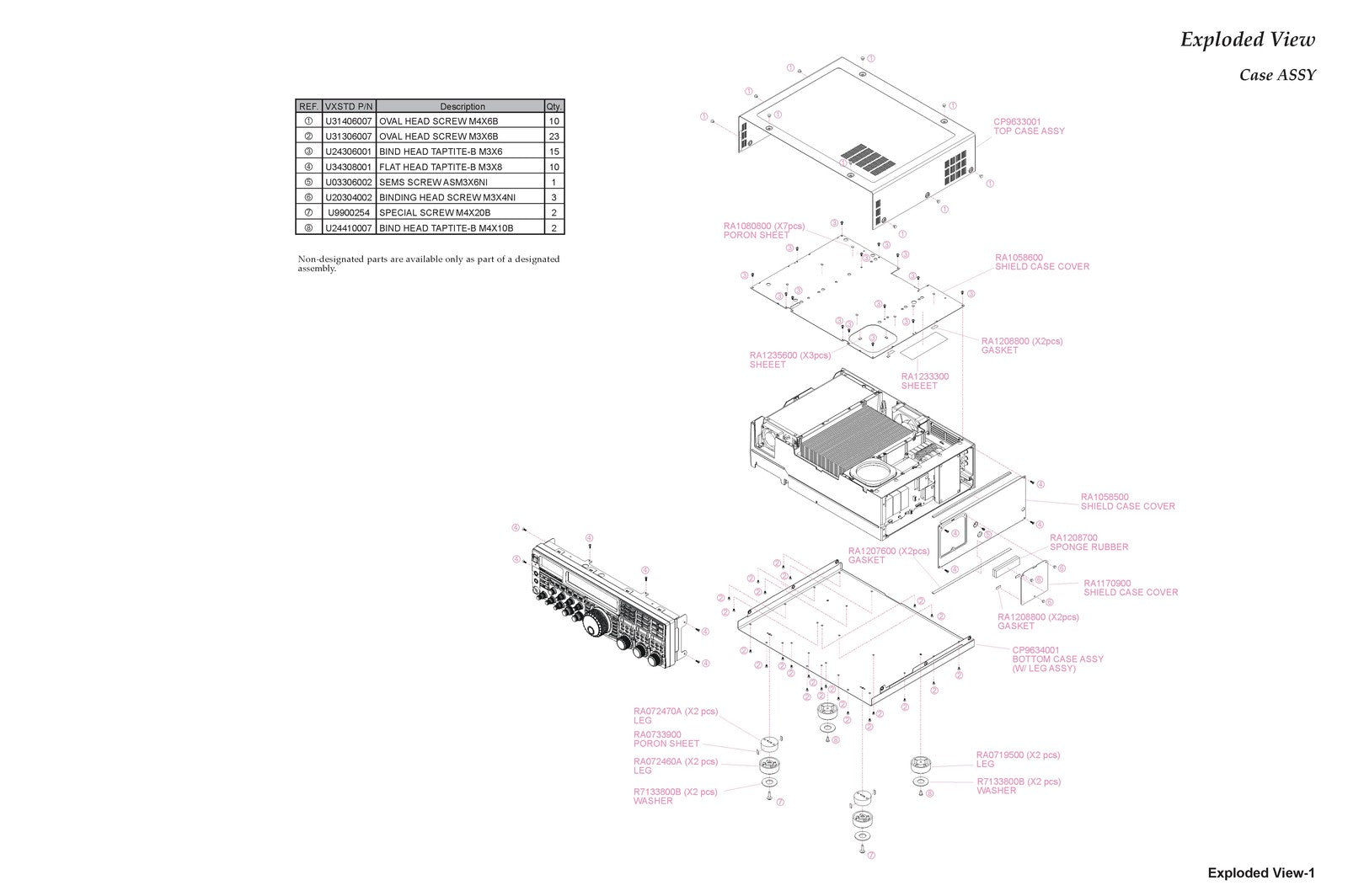 YAESU FTDX5000 Series Transceiver Technical Supplement Manual, FOLDOUTS