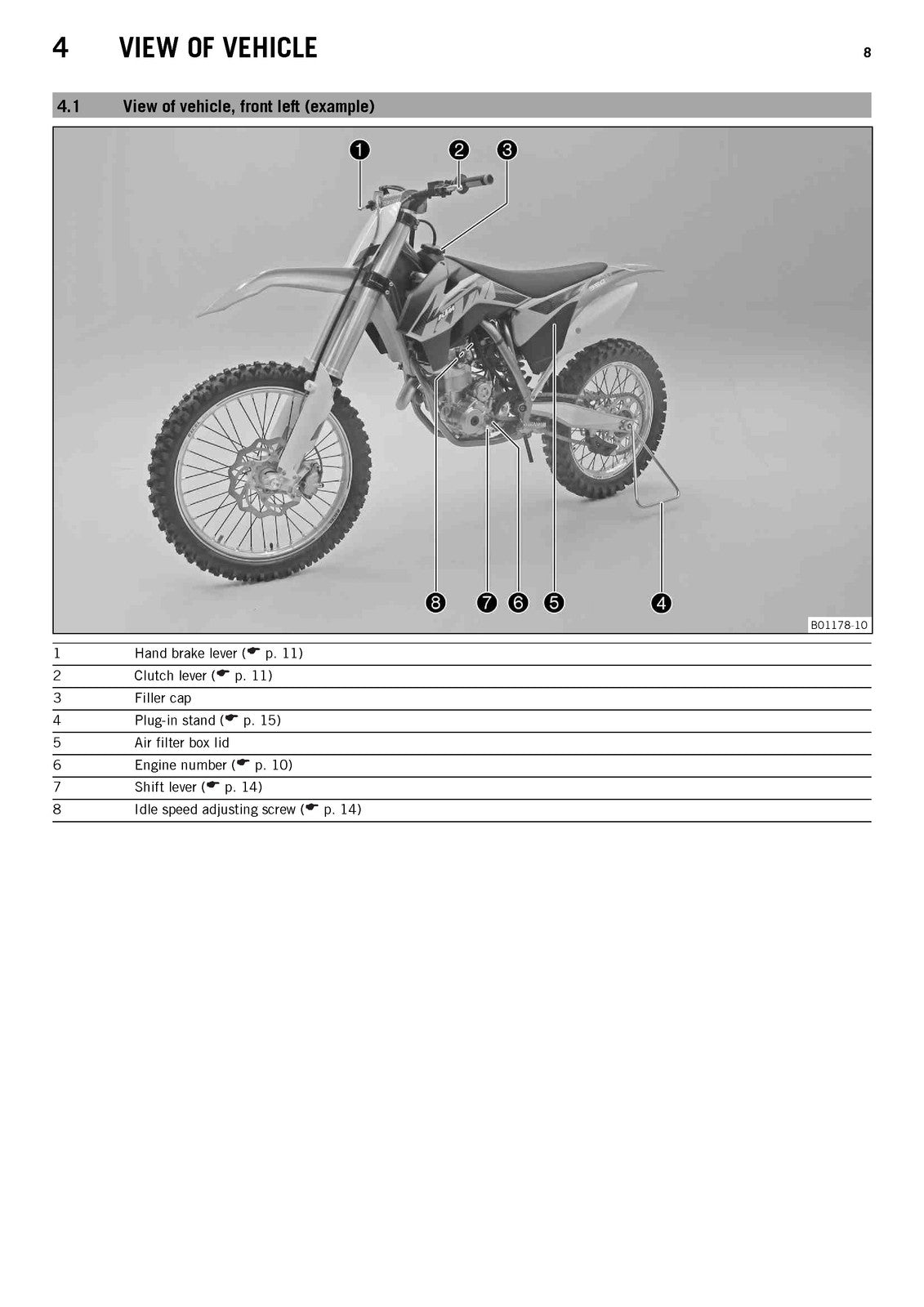 KTM 350 SX-F 350 XC-F Owners Manual 2013 - STEEL WIRE BOUND - PROTECTIVE COVERS