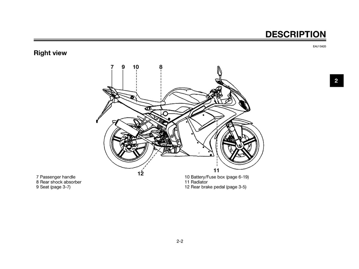 YAMAHA TZR50 Owners Manual 2003 - STEEL WIRE BOUND - PROTECTIVE COVERS