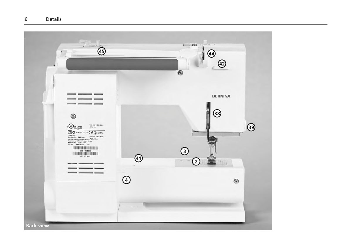 BERNINA Activa 220 230 240 Sewing Machine Instruction Manual - WIRE BOUND