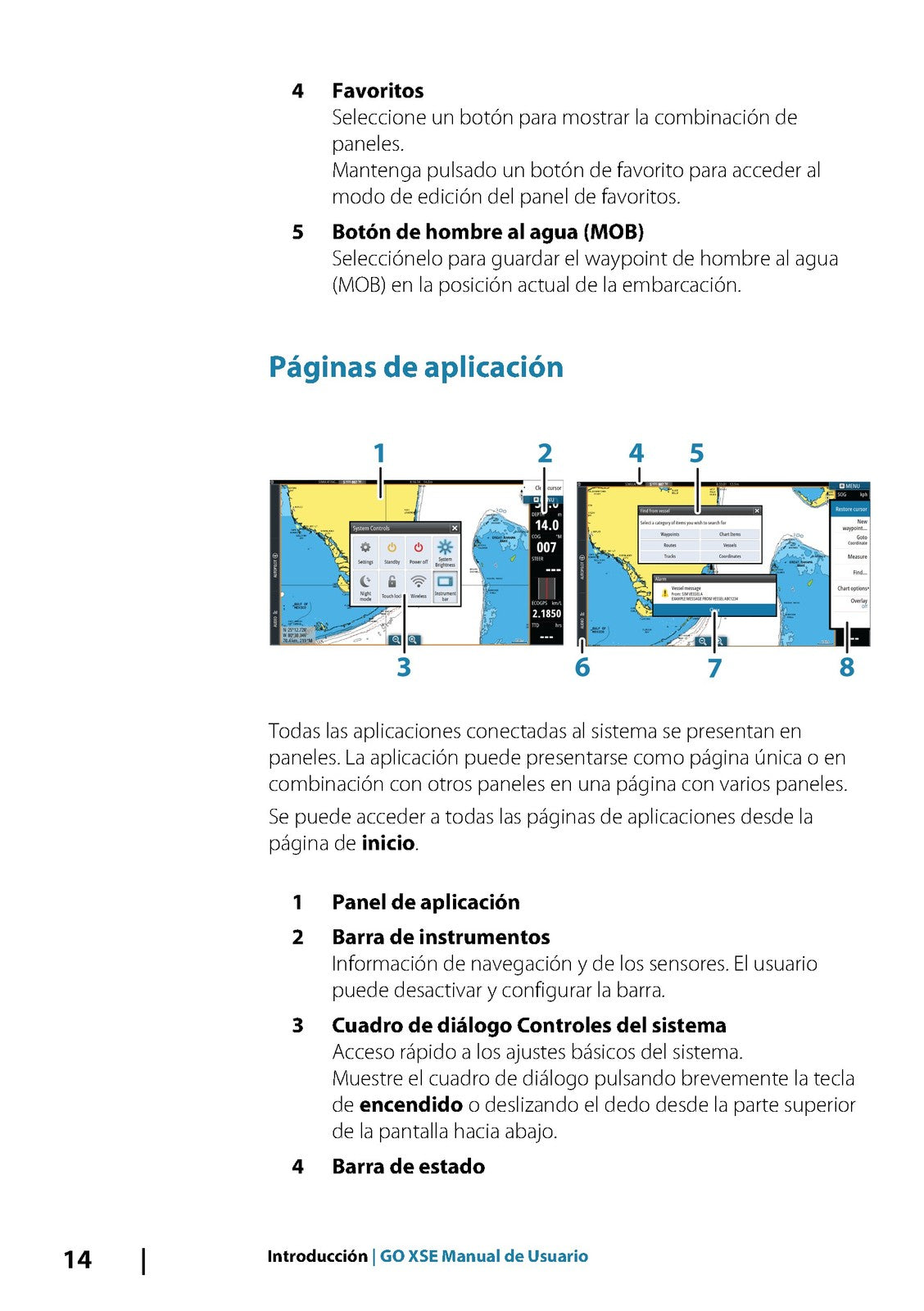 SIMRAD GO XSE Operators Manual - STEEL WIRE BOUND - COVERS - SPANISH