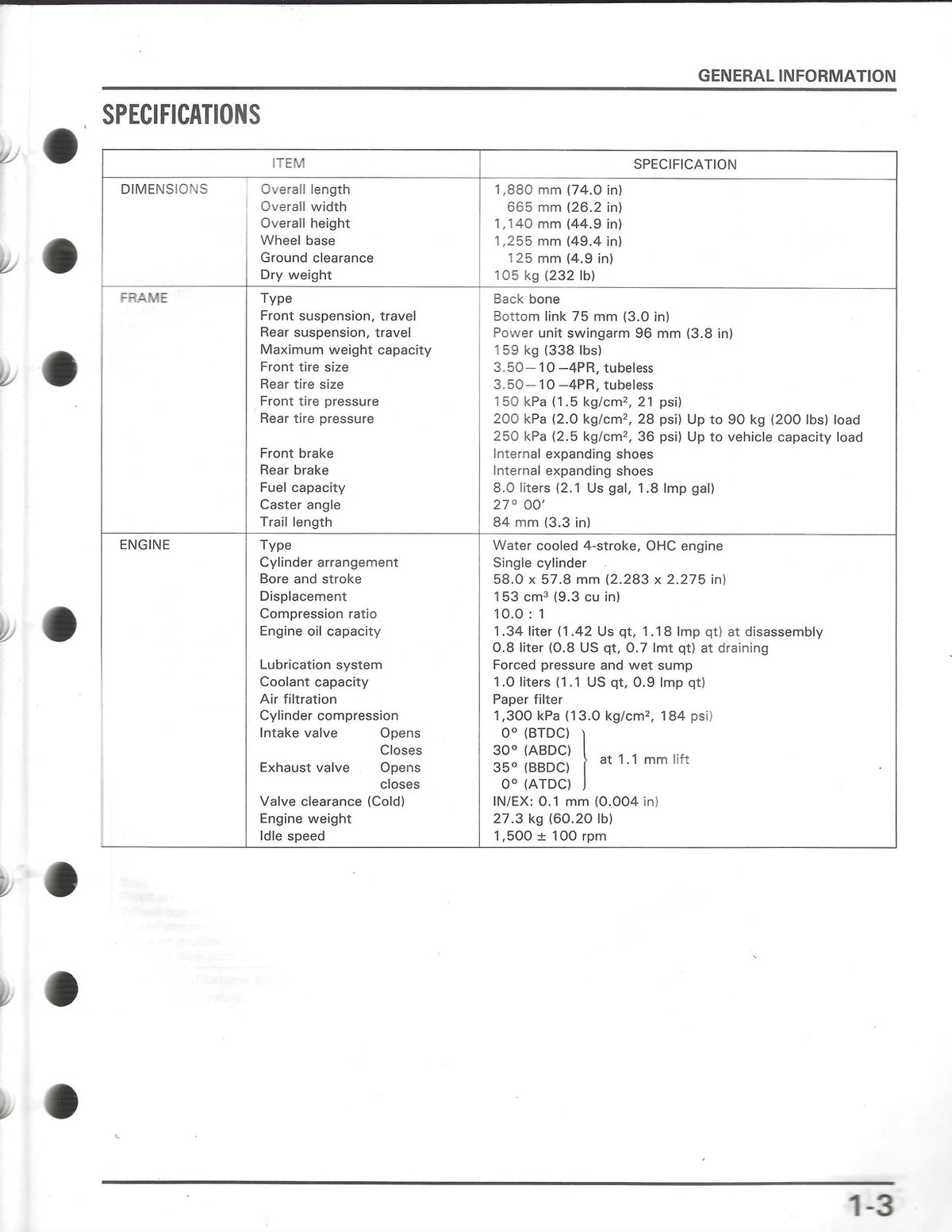 HONDA CH150 Elite 150 Scooter Service Manual 1986 - WIRE BOUND - TOUGH COVERS
