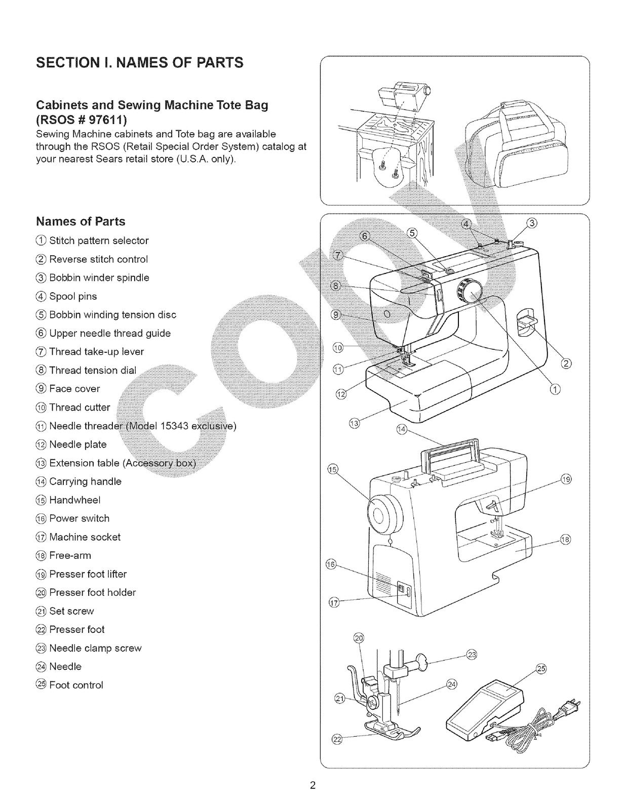KENMORE 38515243 38515343 Sewing Machine Owners Manual - WIRE BOUND - COVERS