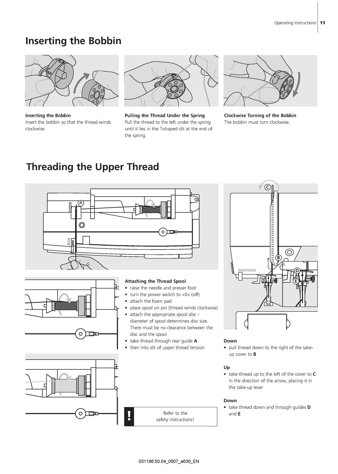 BERNINA Artista 630 635 640 LE Sewing Machine Operators Manual BUNDLE