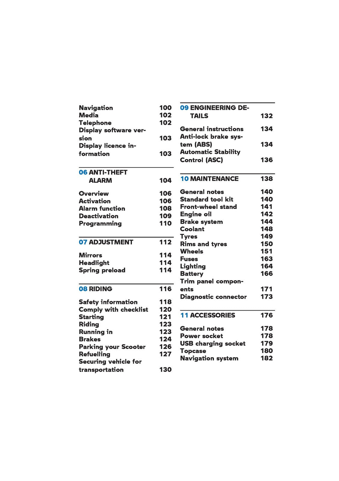 BMW C 400 GT Scooter Owners Manual 2021 - STEEL WIRE BOUND - PROTECTIVE COVERS
