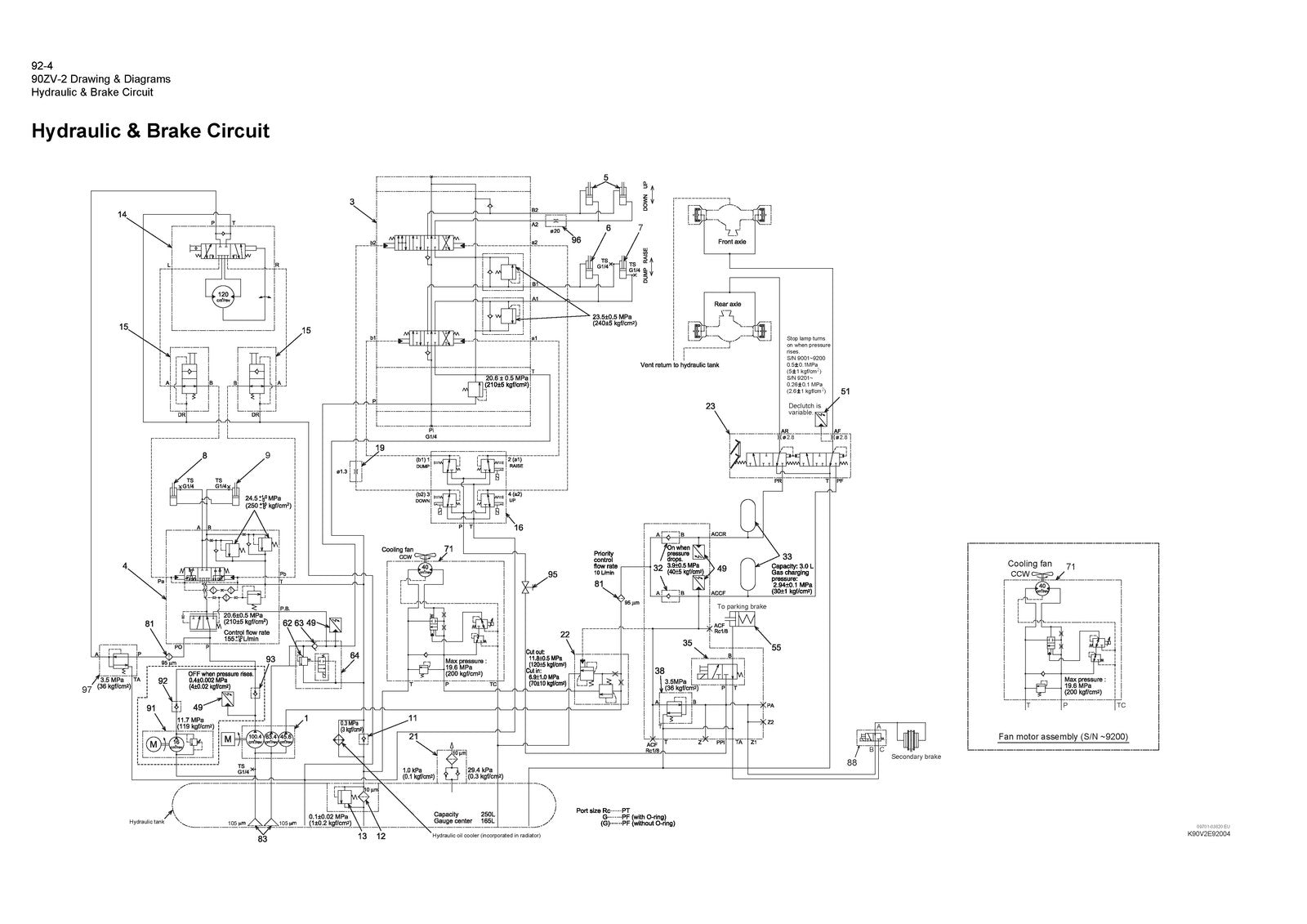 YANMAR 90ZV-2 Excavator Drawings And Diagrams Manual - WIRE BOUND - TOUGH COVERS