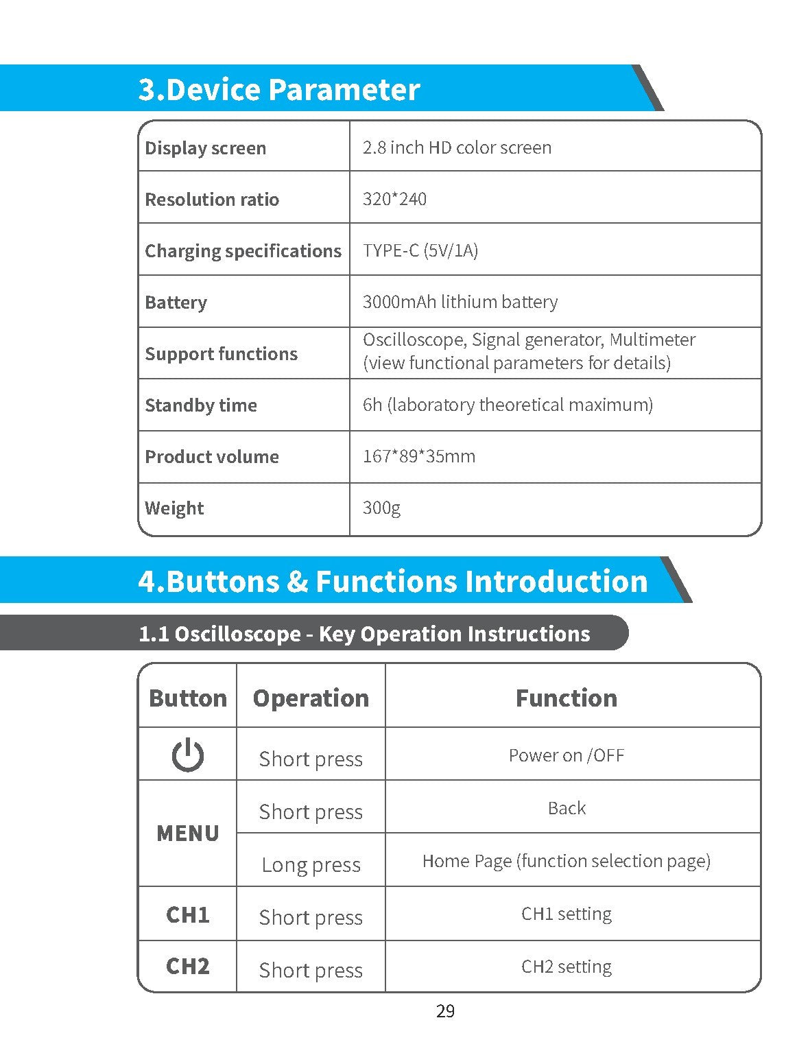 FNIRSI 2C53T 50M Dual Channel Oscilloscope Multimeter User Manual - WIRE BOUND