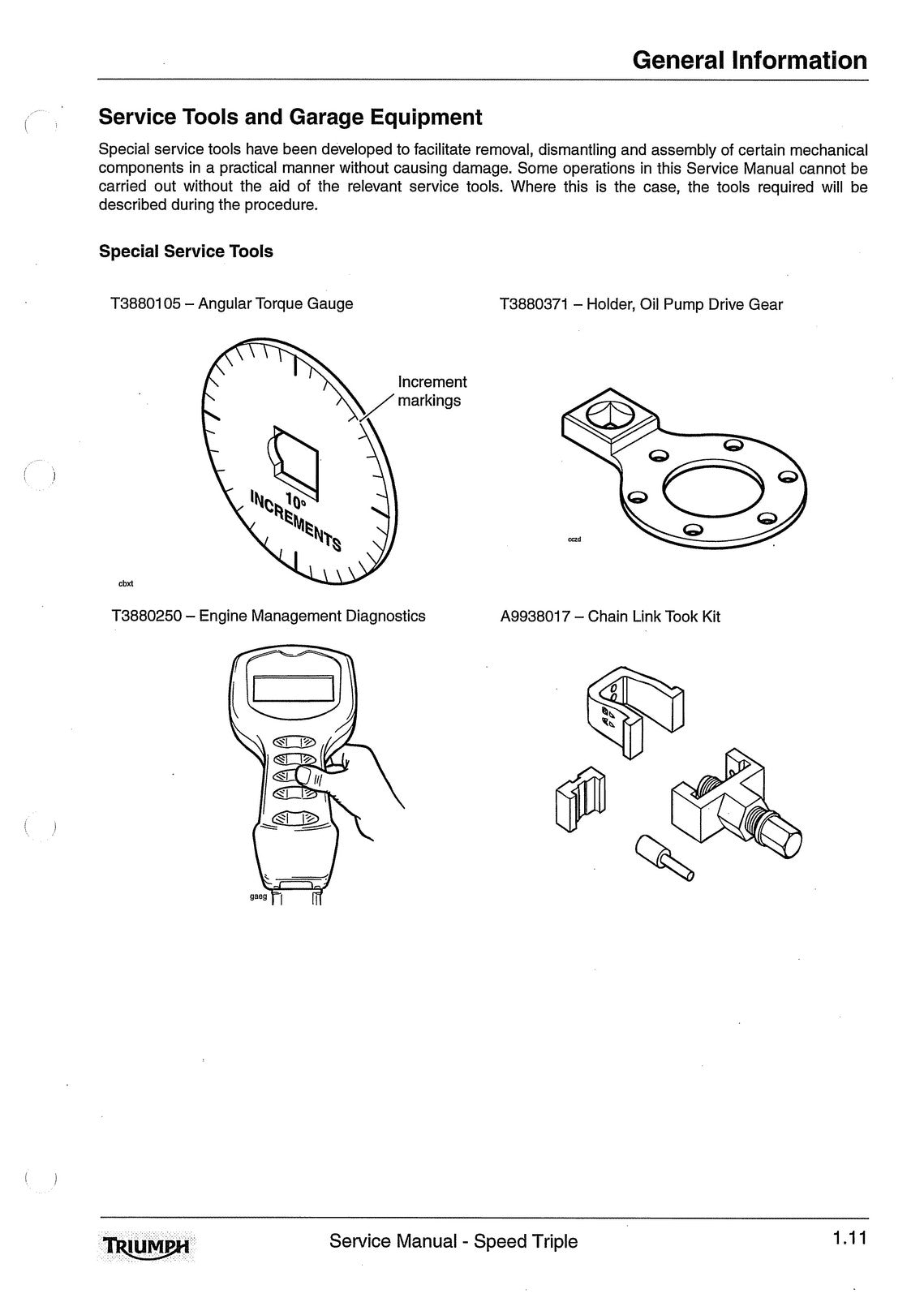 TRIUMPH Speed Triple 1050 Workshop Manual 2005 - BOUND - COVERS - XL FOLDOUTS