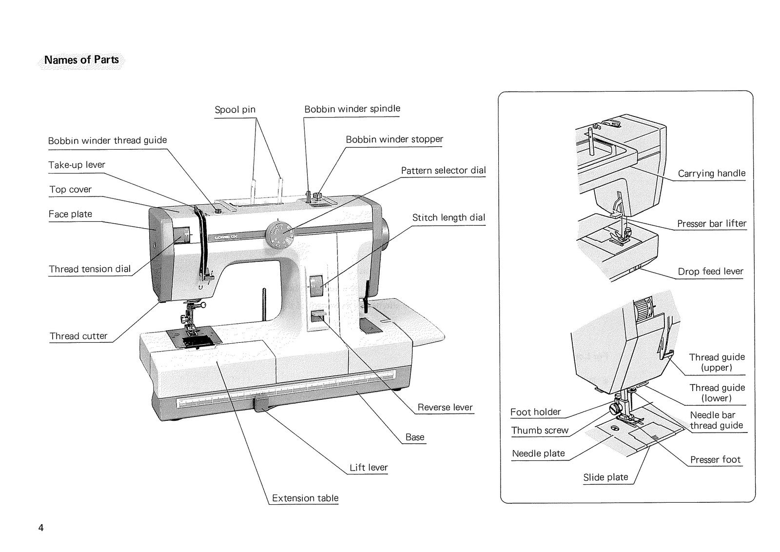 NEW HOME Combi DX 502 Sewing Machine Instruction Manual - WIRE BOUND - COVERS