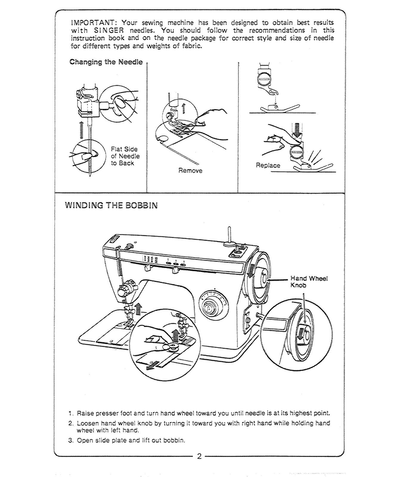SINGER 247 547 876 966 3102 L47 Sewing Machine Manual - WIRE BOUND - COVERS