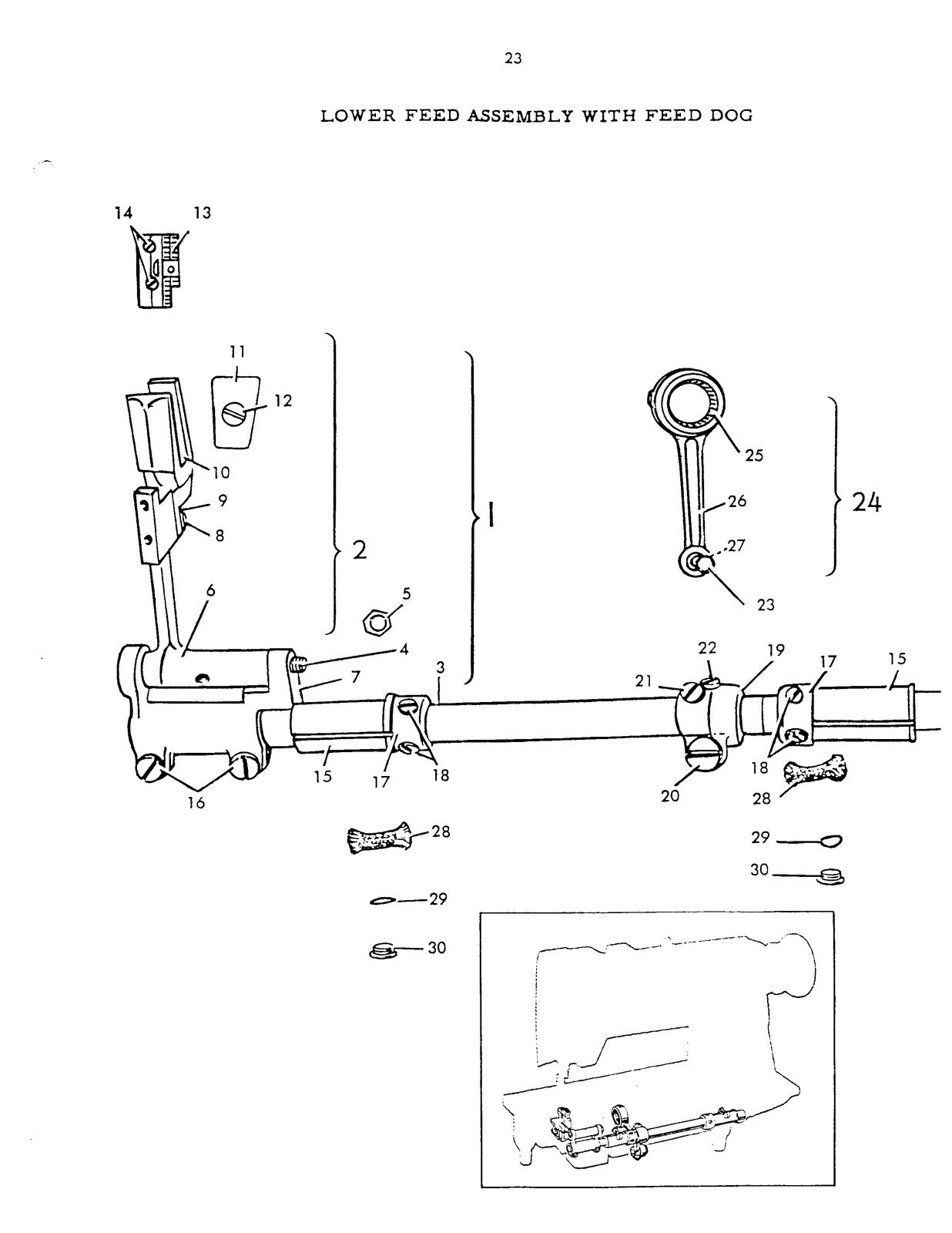 SINGER 211W151 Sewing Machine Service Manual - STEEL WIRE BOUND - TOUGH COVERS