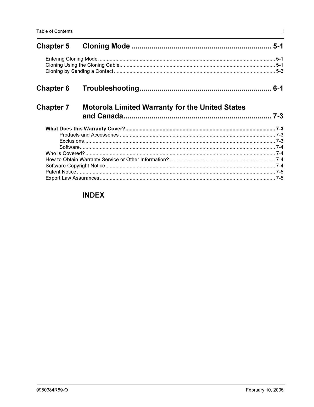 MOTOROLA DTR Series DTR550 DTR650 Two-Way Radio User Guide 2005 - WIRE BOUND