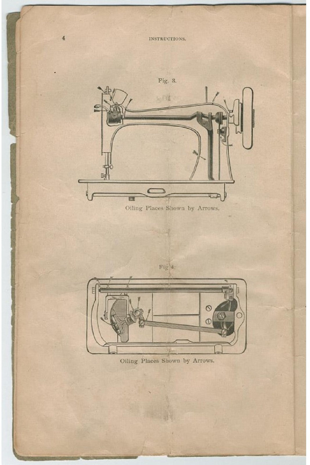 SINGER Model 27 Vibrating Shuttle Sewing Machine Instructions Manual - BOUND
