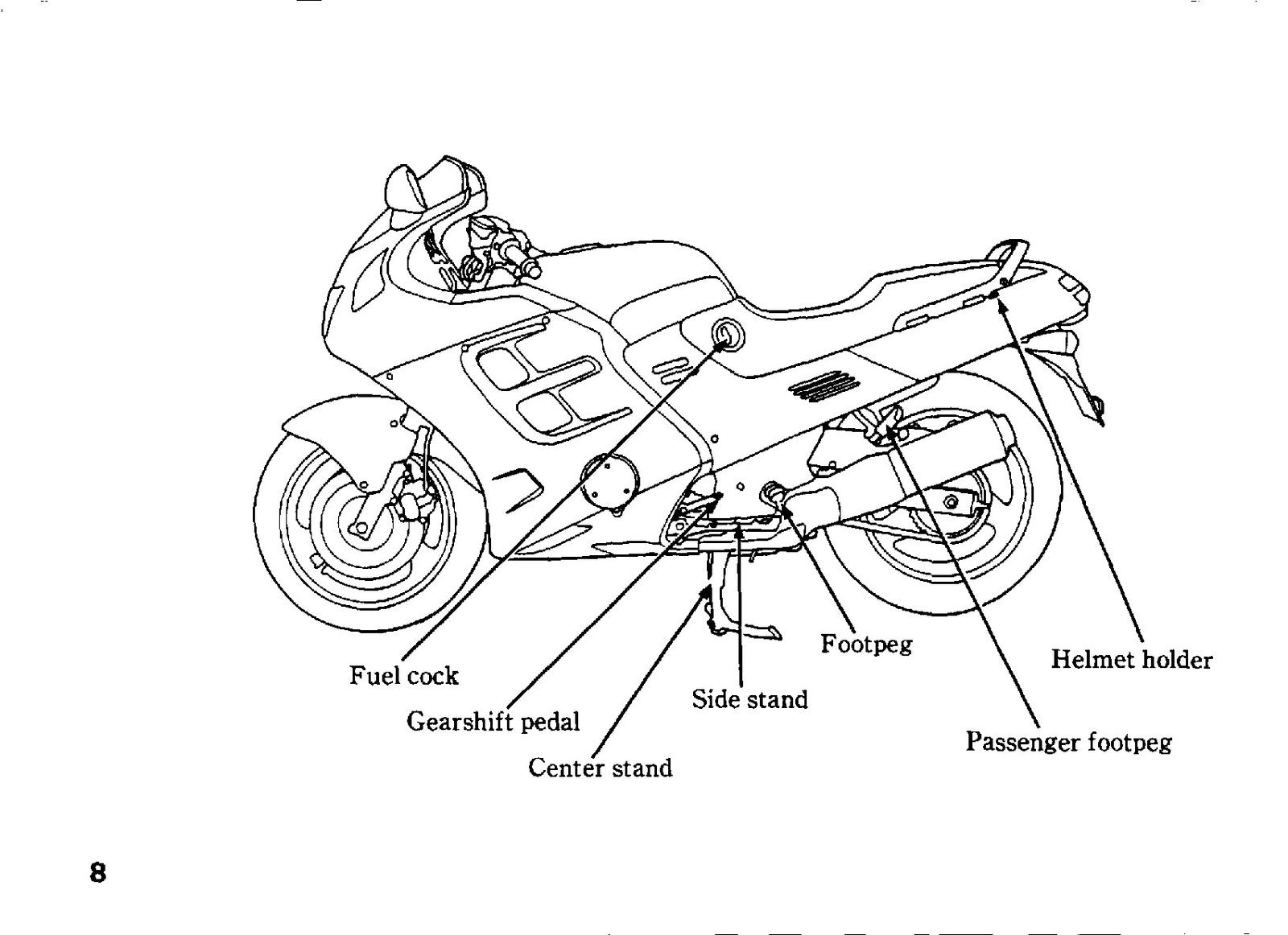 HONDA CBR1000F Motorcycle Owners Manual 1991 - BOUND - COVERS - XL FOLDOUT PAGES