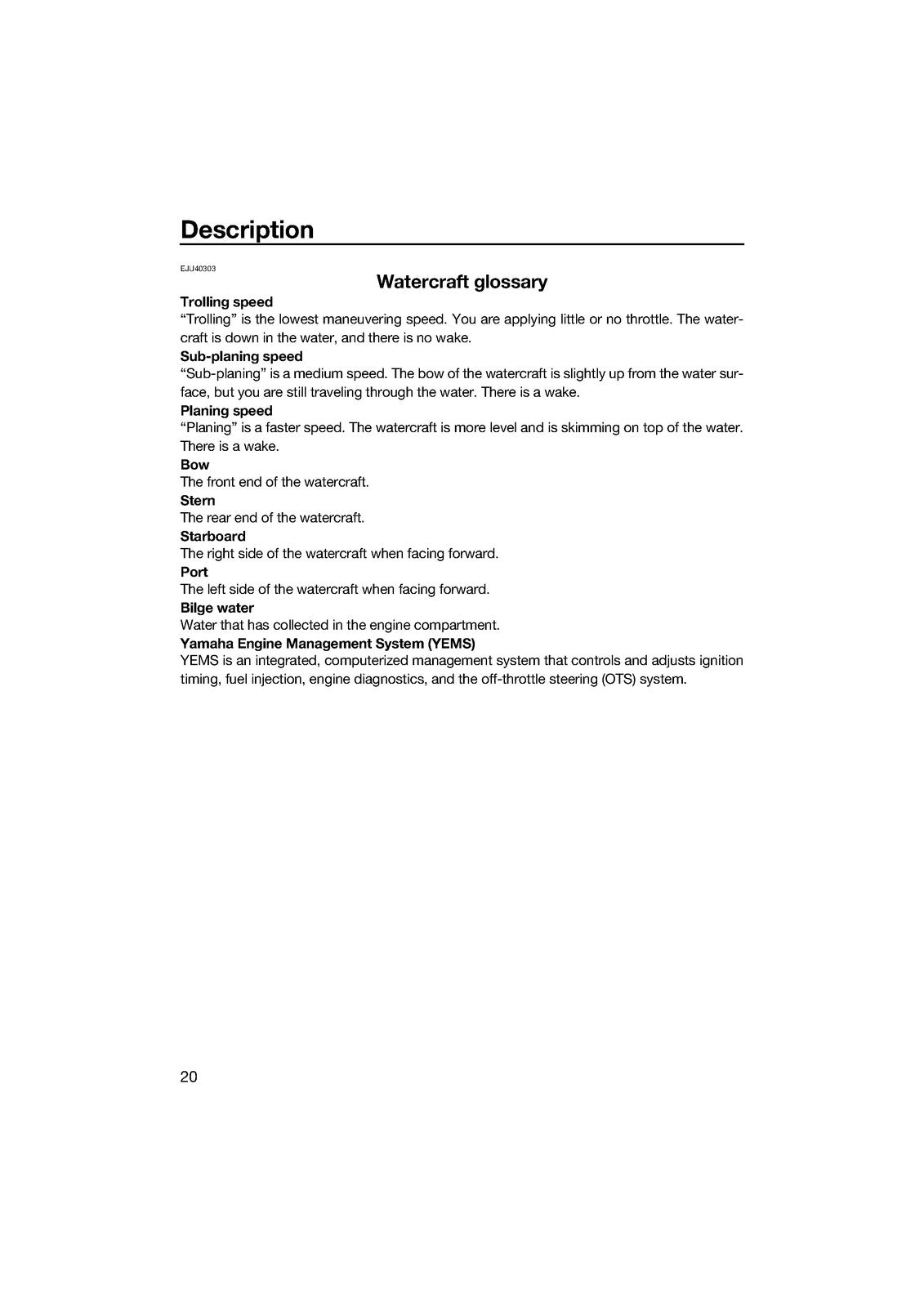 YAMAHA 2015 WaveRunner V1 V1 Sport Owners Operators Manual - WIRE BOUND - COVERS
