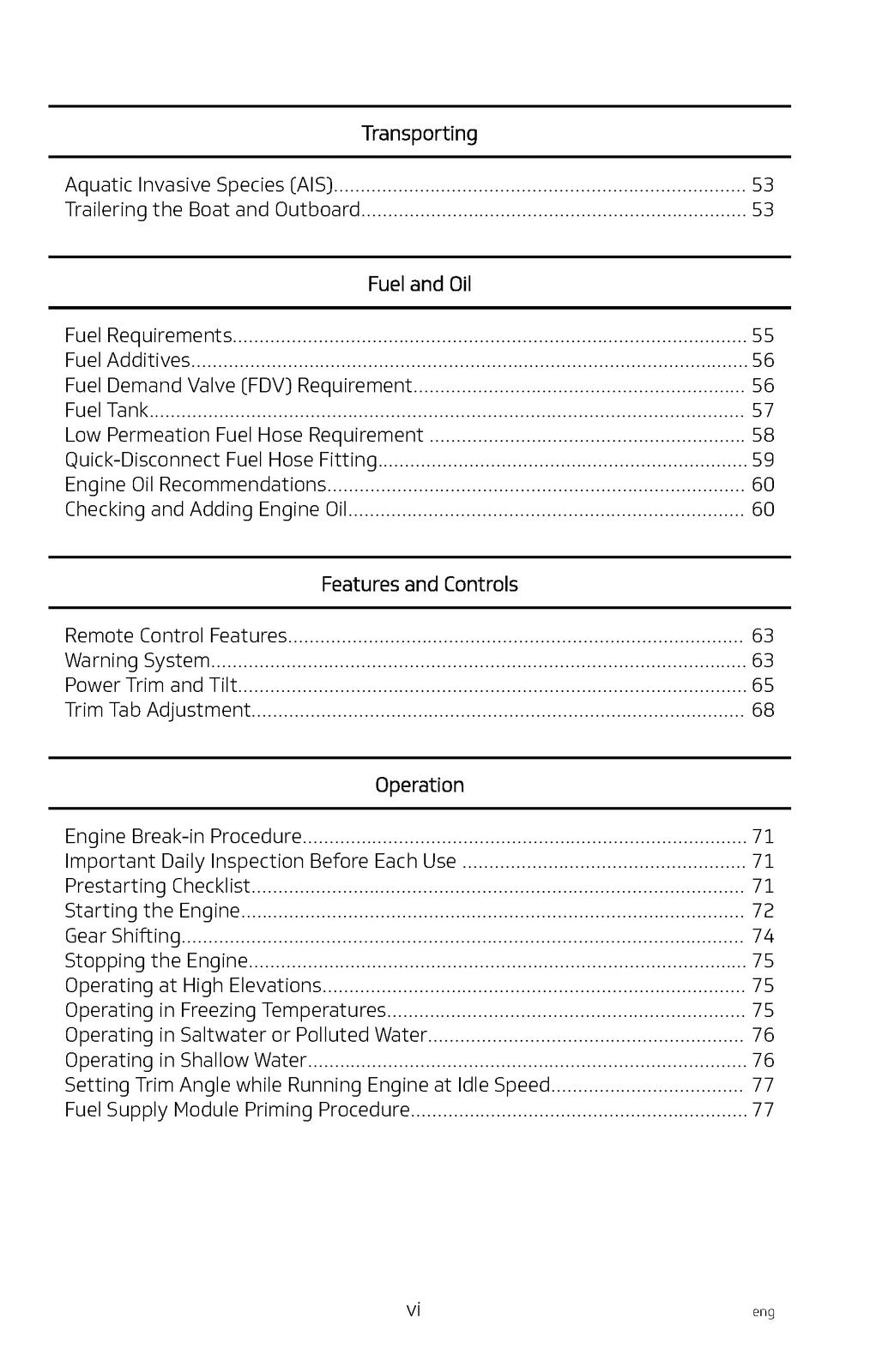 MERCURY 75 80 90 100 115 Pro XS SeaPro Maintenance Installation Manual - BOUND