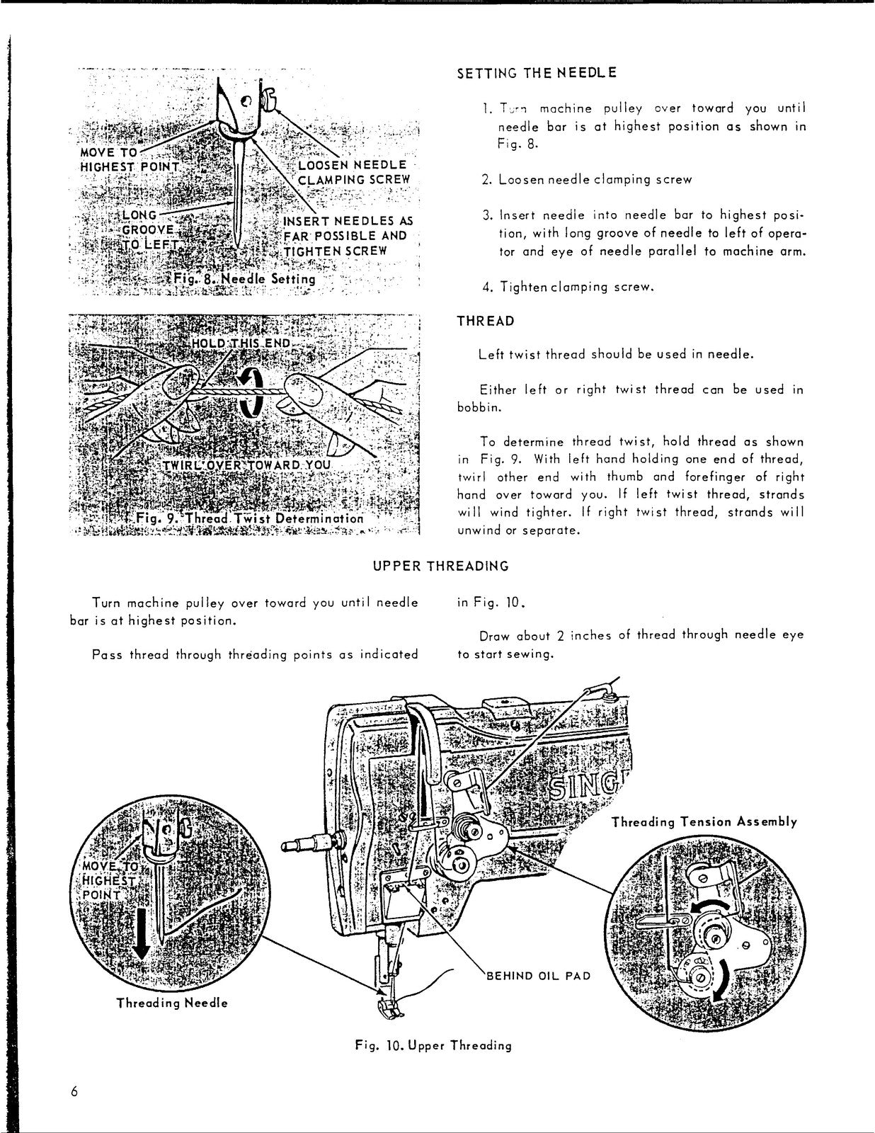 SINGER 211G146 211G151 211G157 Sewing Machine Service Manual - WIRE BOUND