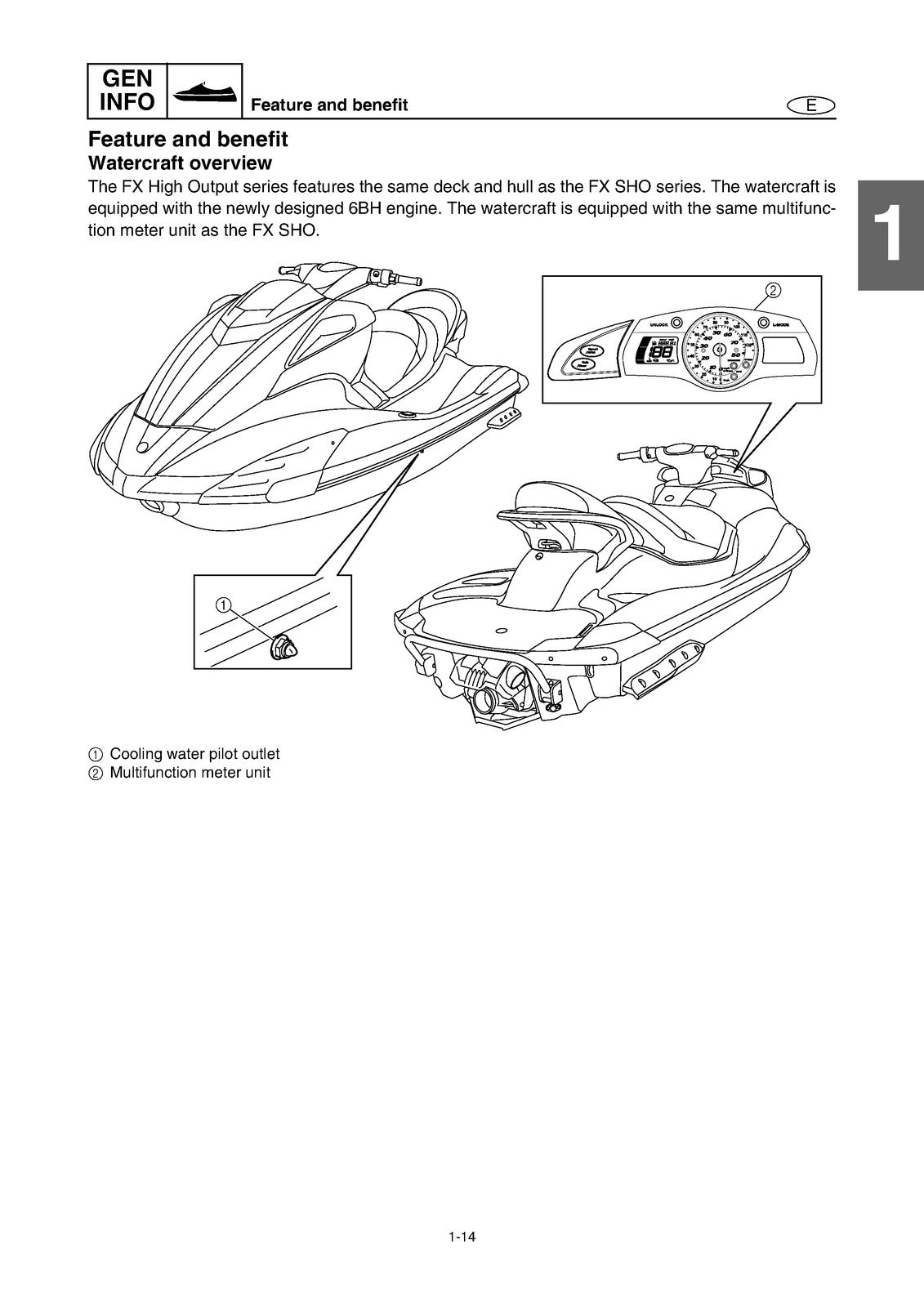 YAMAHA FX 1800 F2H Cruiser High Output FY1800A Service Manual, FOLDOUTS