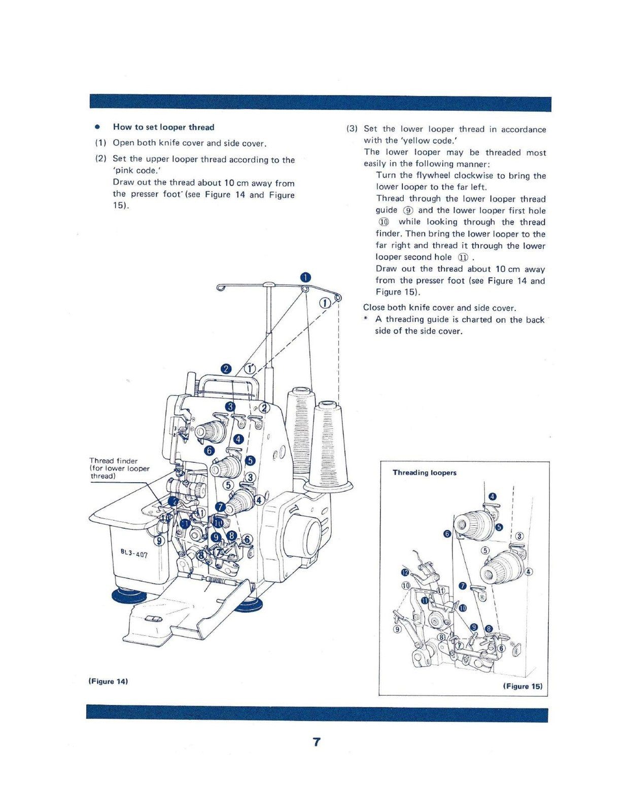 BABY LOCK BL3-407 2-Thread 3-Thread Overedging Serger Instruction Manual - BOUND