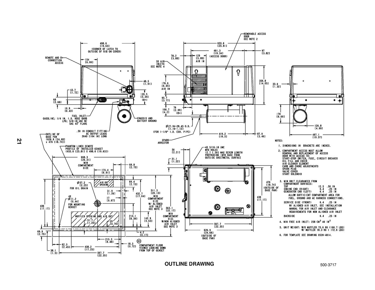 ONAN KYD Mobile Genset Installation Manual 2003 - WIRE BOUND - TOUGH COVERS