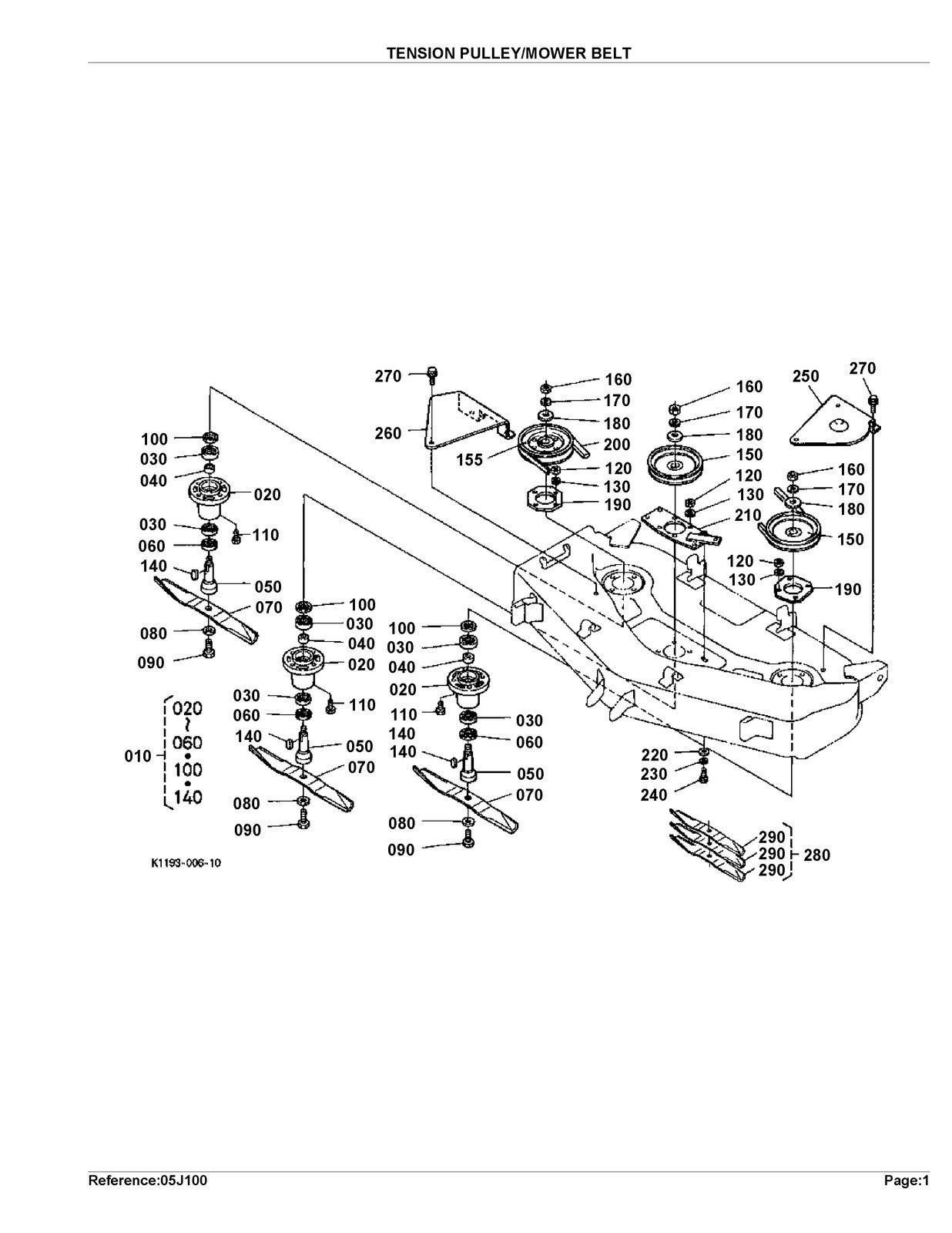 KUBOTA RCK48LTB Parts Manual - STEEL WIRE BOUND - PROTECTIVE COVERS