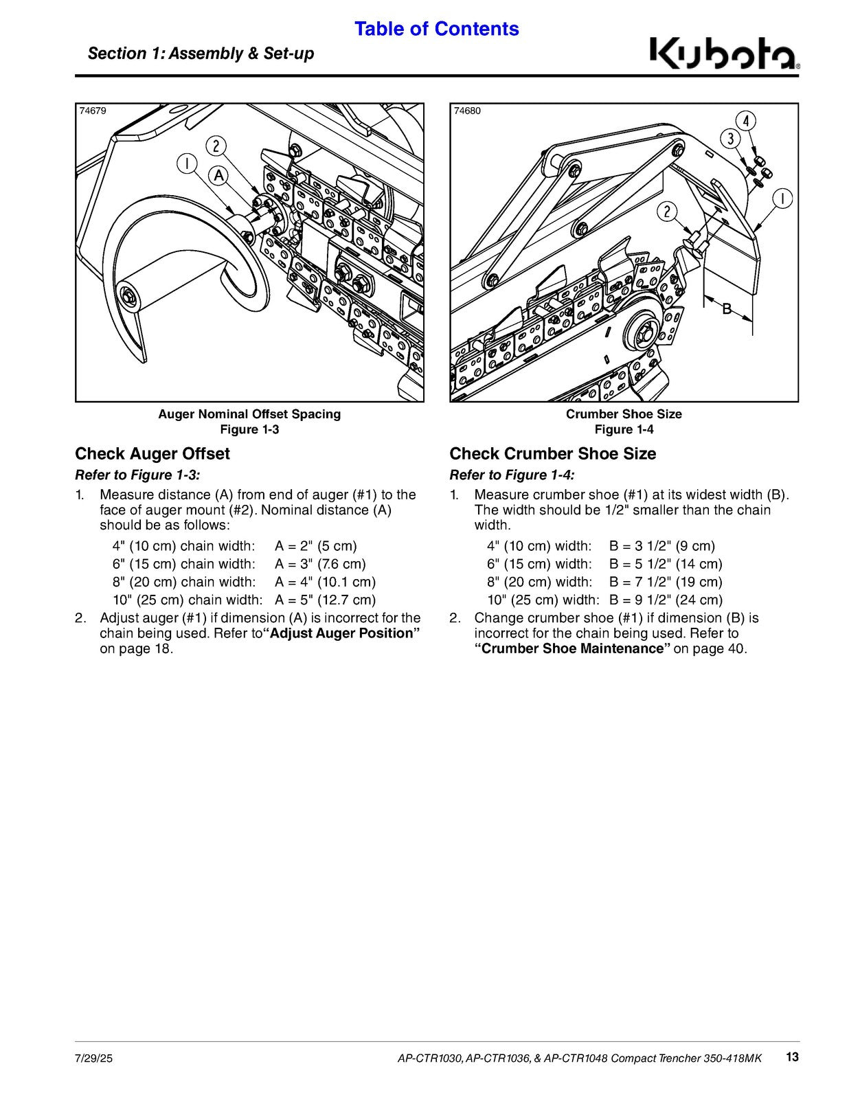 LAND PRIDE CTR10 Series Compact Trenchers Operators Manual - WIRE BOUND - COVERS