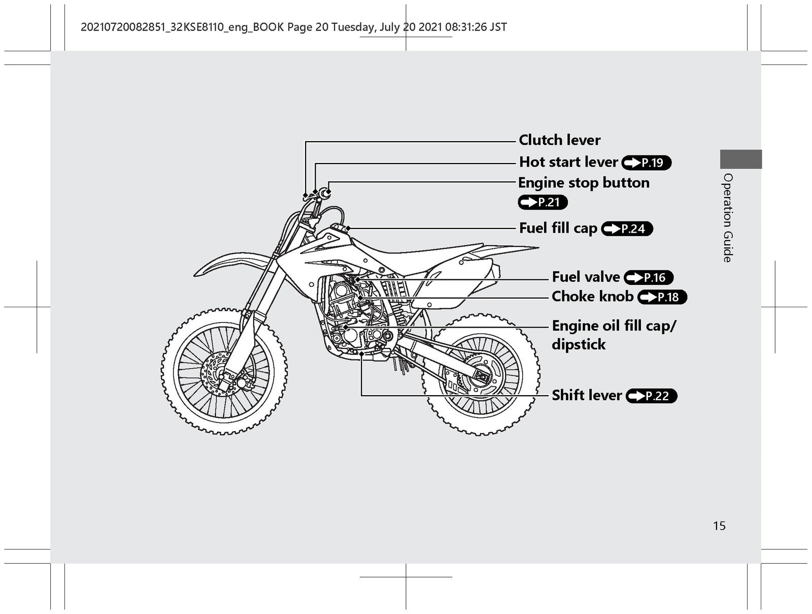 HONDA CRF150RB Motorcycle Owners Manual 2021 - STEEL WIRE BOUND - TOUGH COVERS