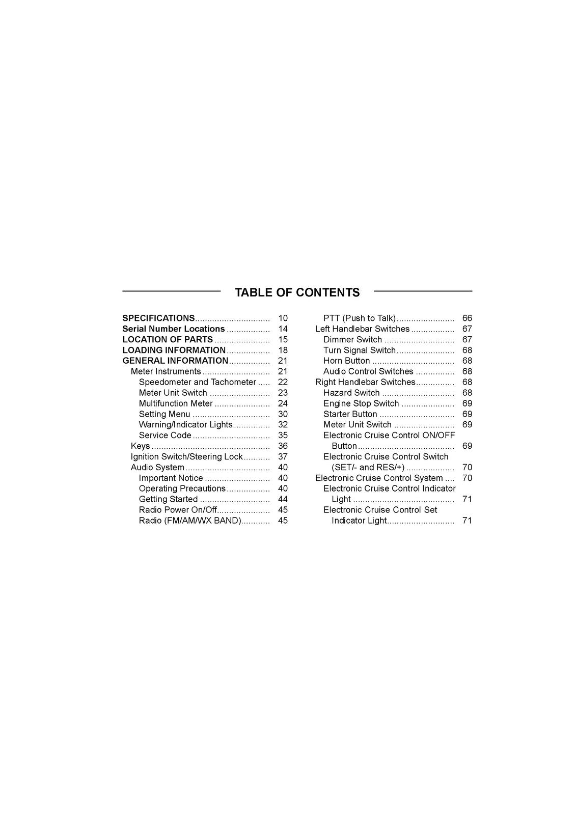 KAWASAKI Voyager 1700 ABS Motorcycle Owners Manual 2013 - WIRE BOUND - COVERS