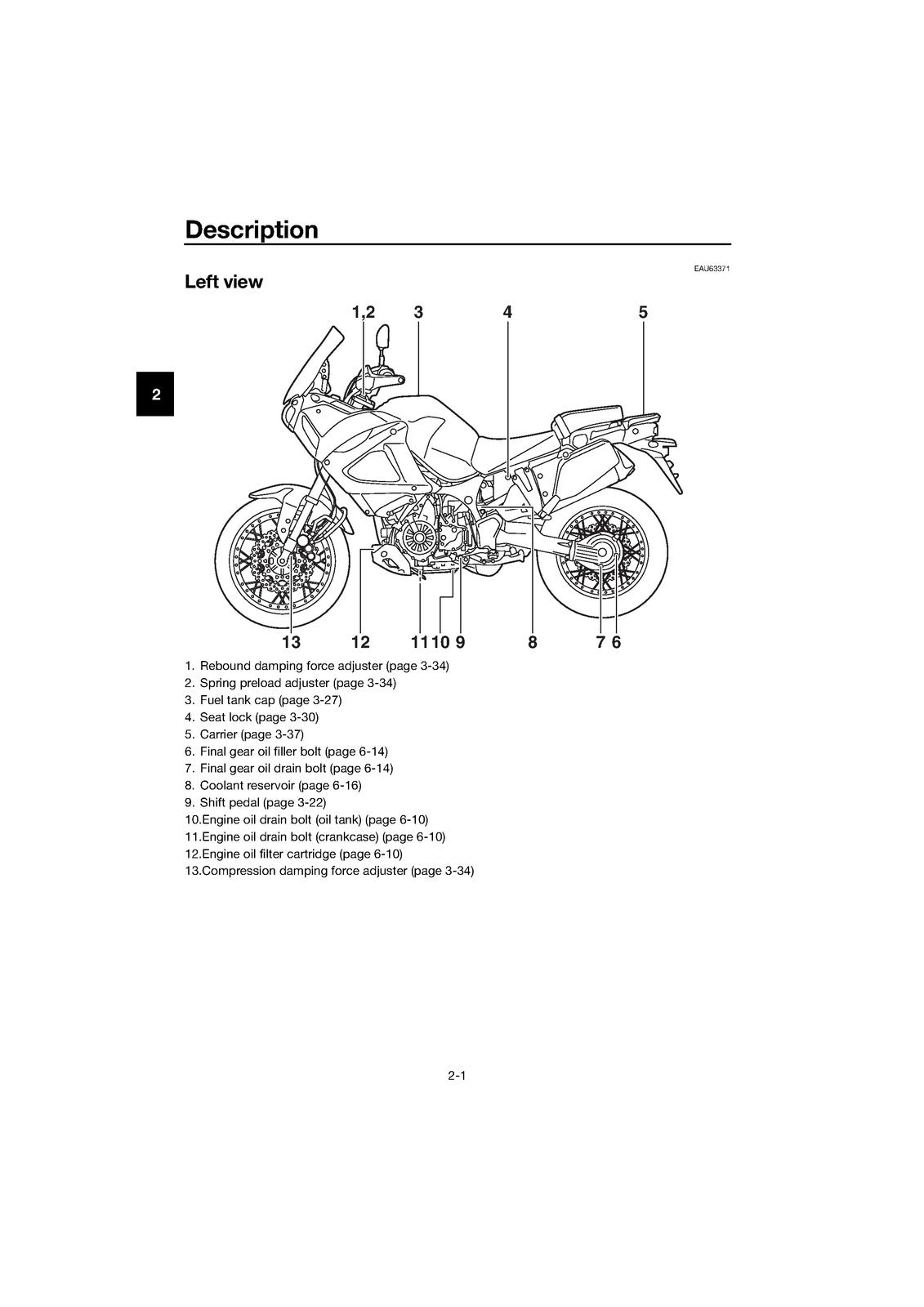 YAMAHA XT1200Z Super Tenere ABS Owners Manual 2019 - WIRE BOUND - TOUGH COVERS