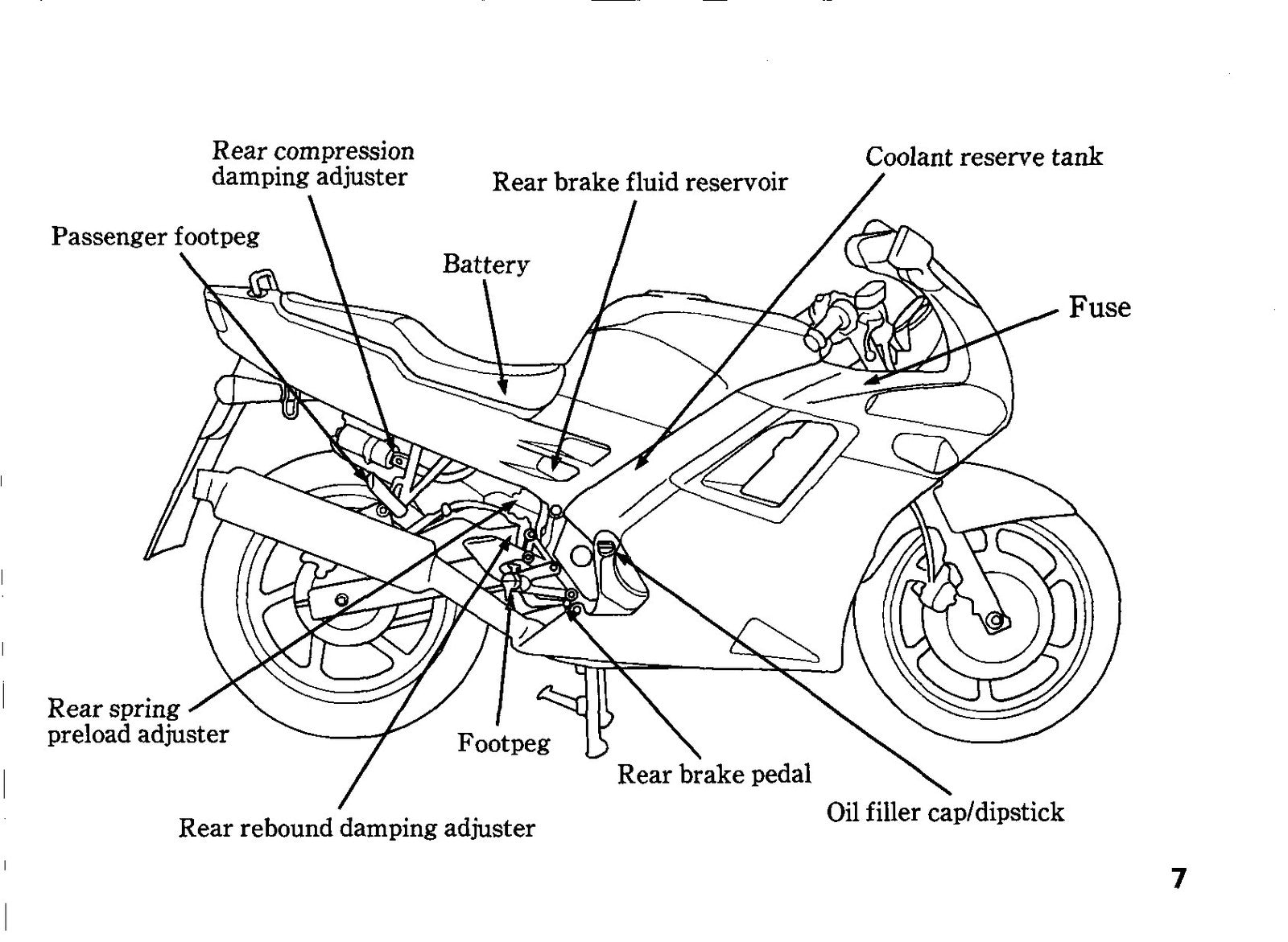 HONDA CBR600F Motorcycle Owners Manual 1992 - BOUND - COVERS - XL FOLDOUT PAGES