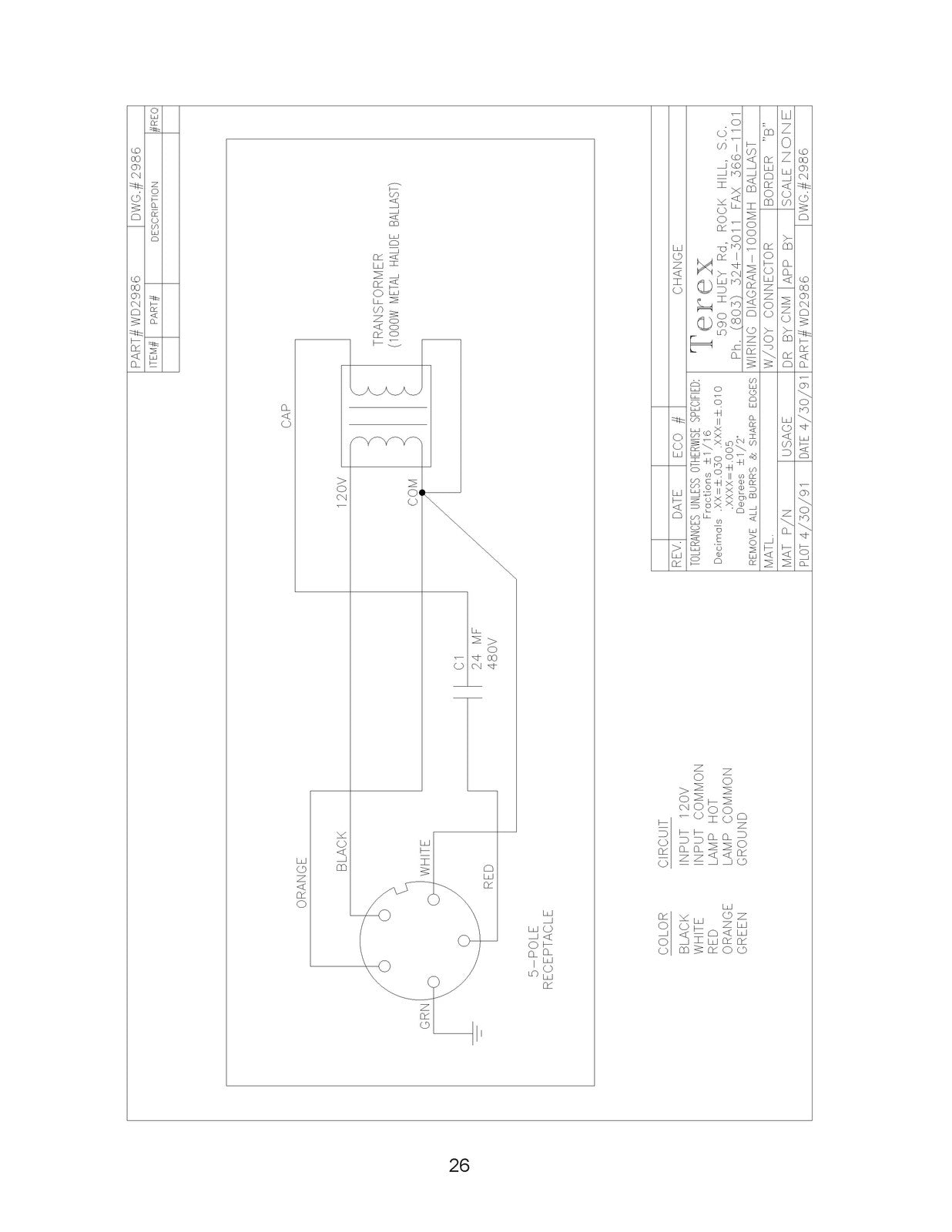 GENIE RL4000D1 Light Tower Service Parts Manual 2006 SN FOF-15979 Up - BOUND