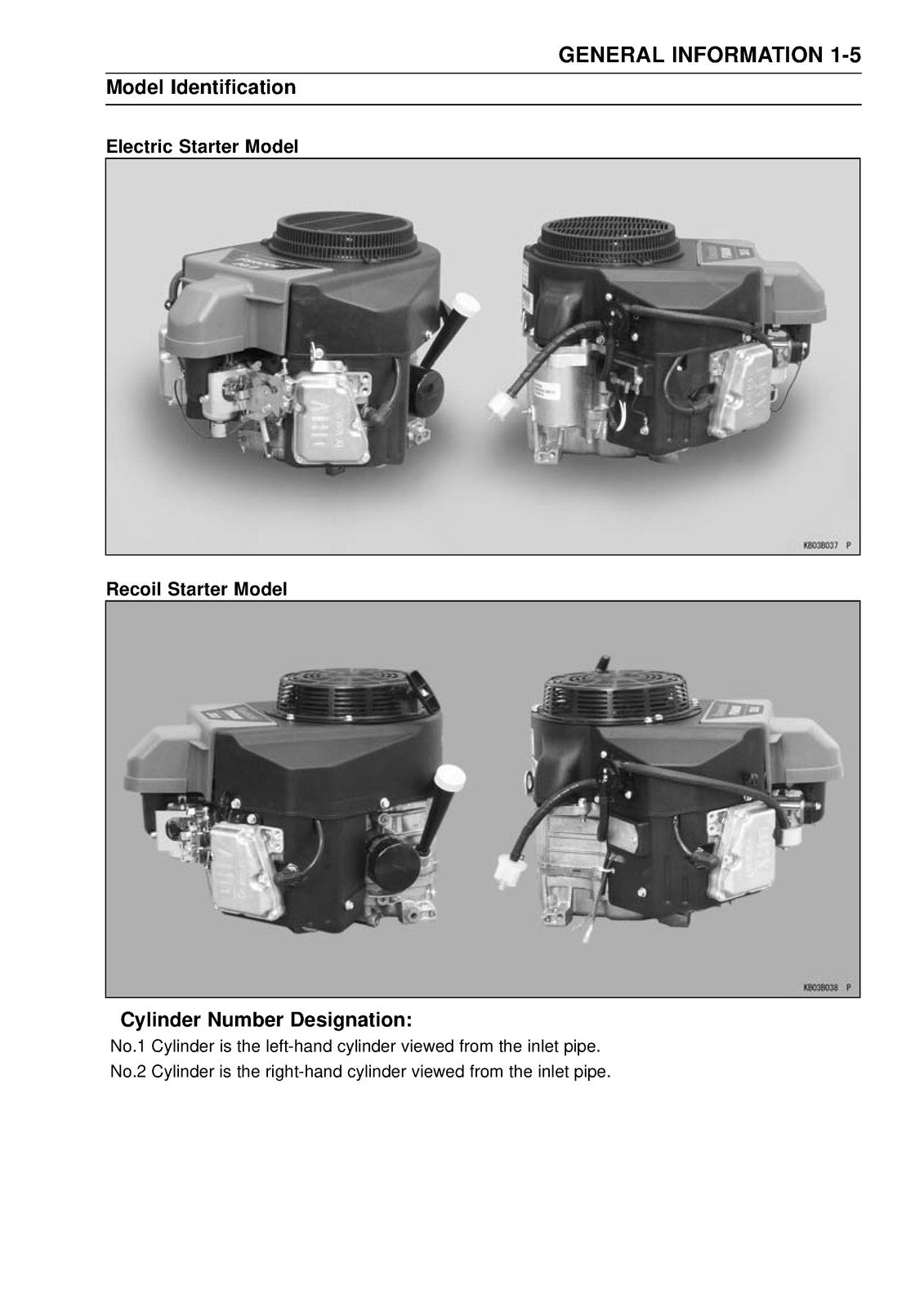 KAWASAKI FS481V FS541V FS600V V-Twin Gasoline Engine Service Manual - WIRE BOUND